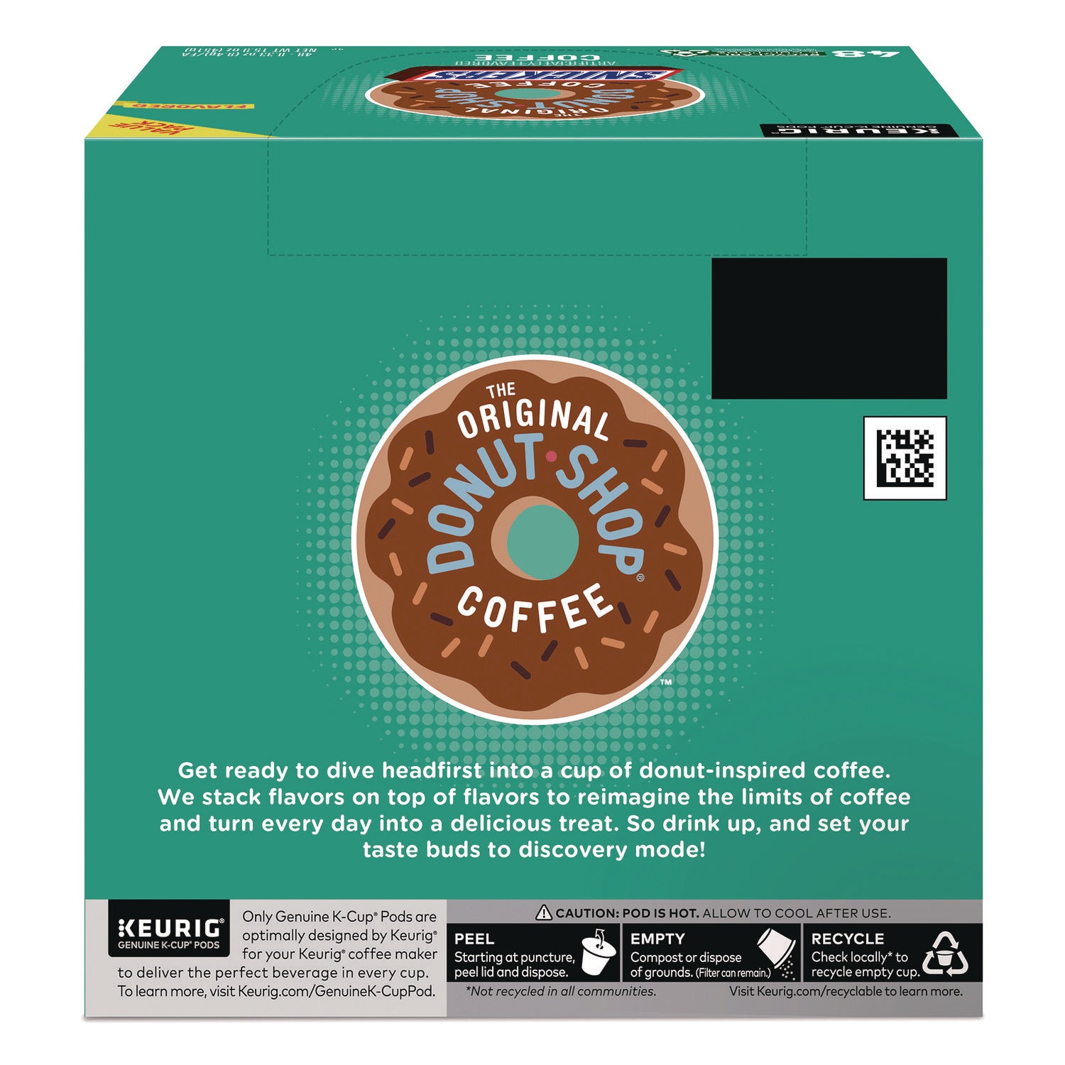 The Original Donut Shop® SNICKERS Flavored Coffee K-Cups, 48/Box