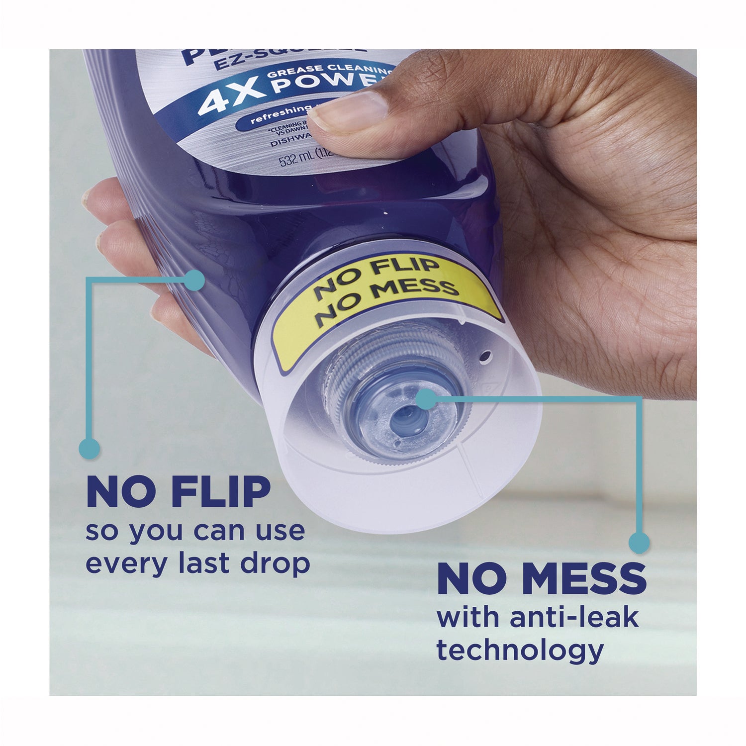 Dawn® Platinum Liquid Dish Detergent, Clean Lemon Scent, 24.3 oz EZ-Squeeze Bottle