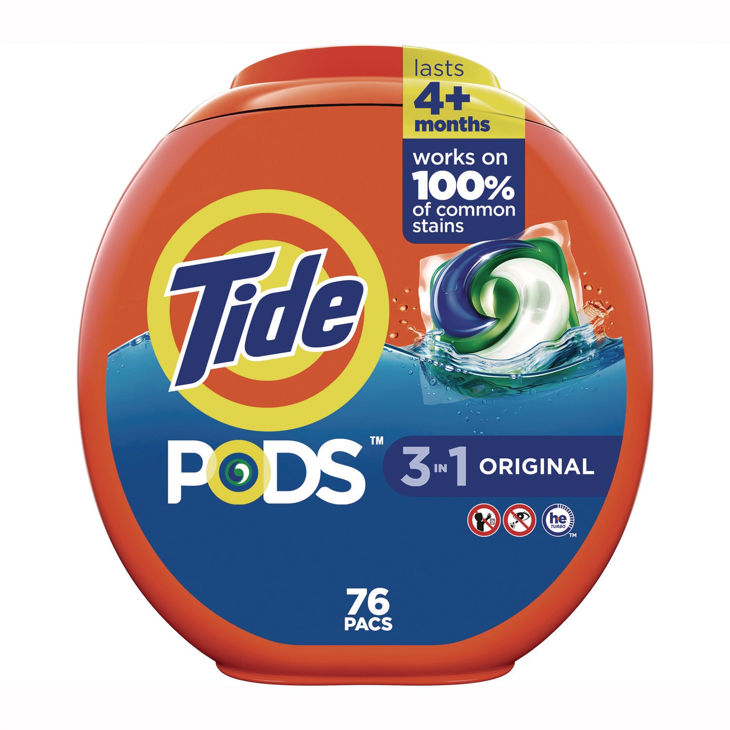 Tide® PODS Laundry Detergent, Tide Original, 76 Pods