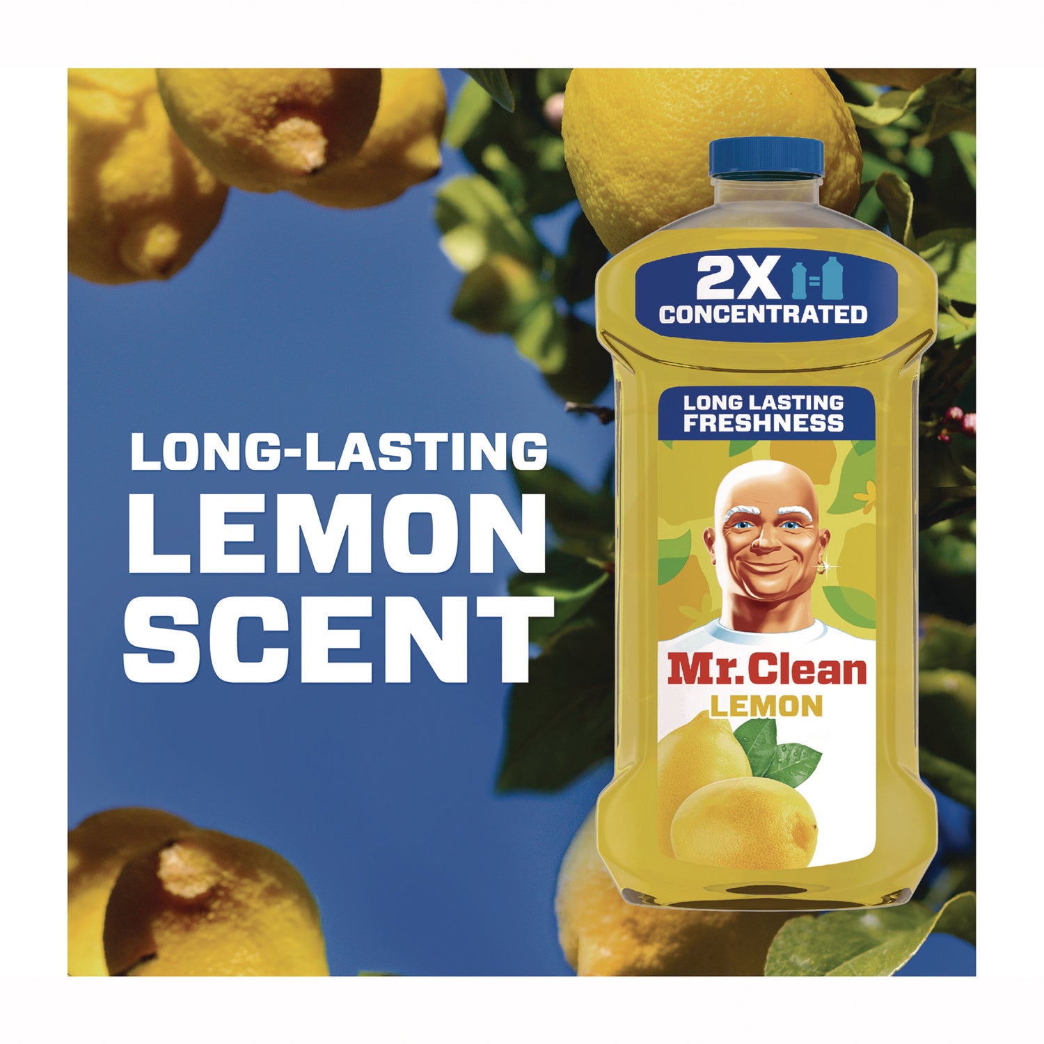 Mr. Clean® Multipurpose Cleaning Solution, Lemon Scent, 64 oz Bottle