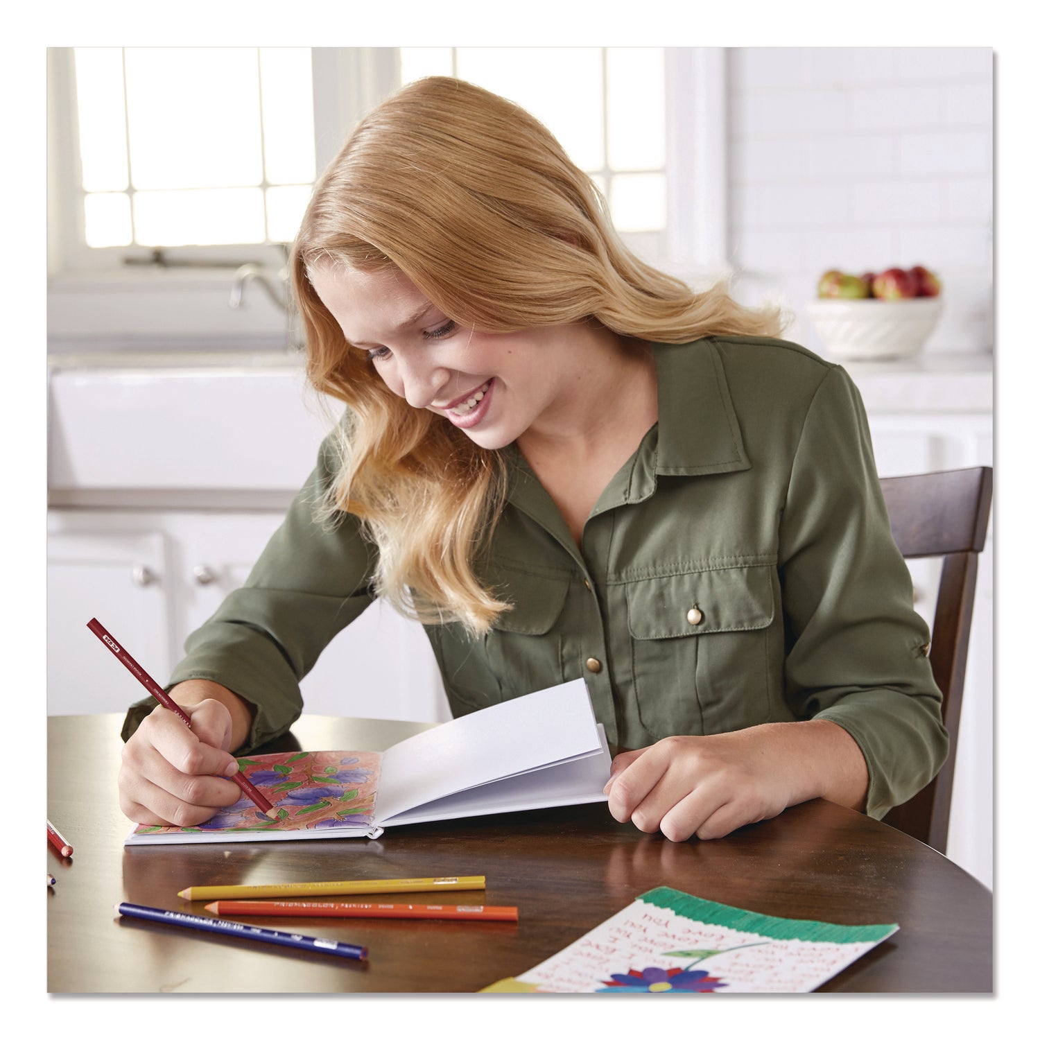 Prismacolor® Premier Colored Pencil, Crimson Red Lead, Crimson Red Barrel, 12/Pack