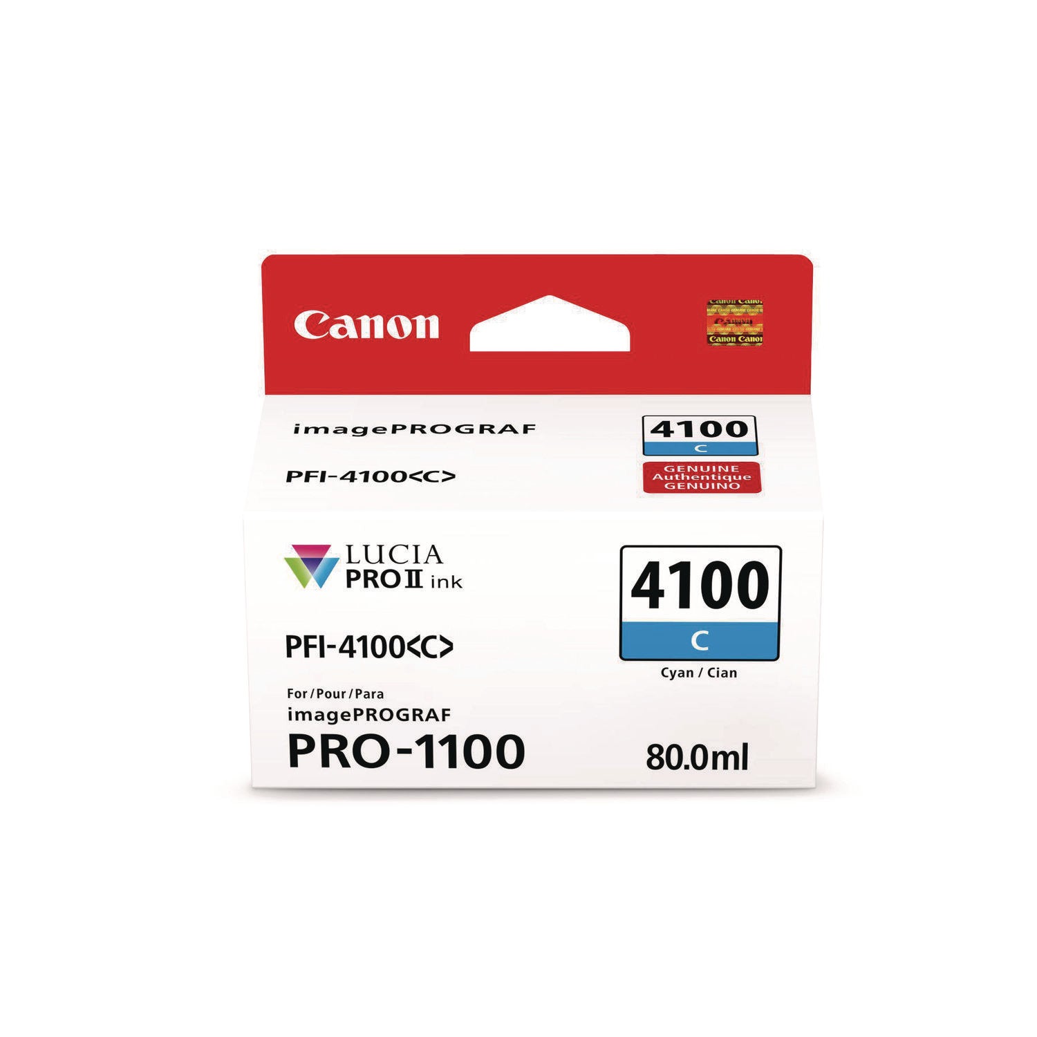 Canon® 6778C002AA (PFI-4100) High-Yield Ink,Cyan