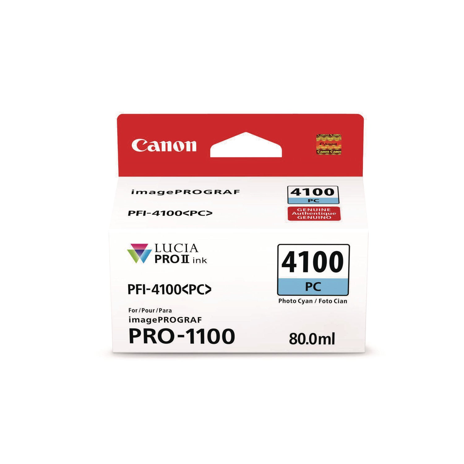 Canon® 6781C002AA (PFI-4100) High-Yield Ink, Photo Cyan