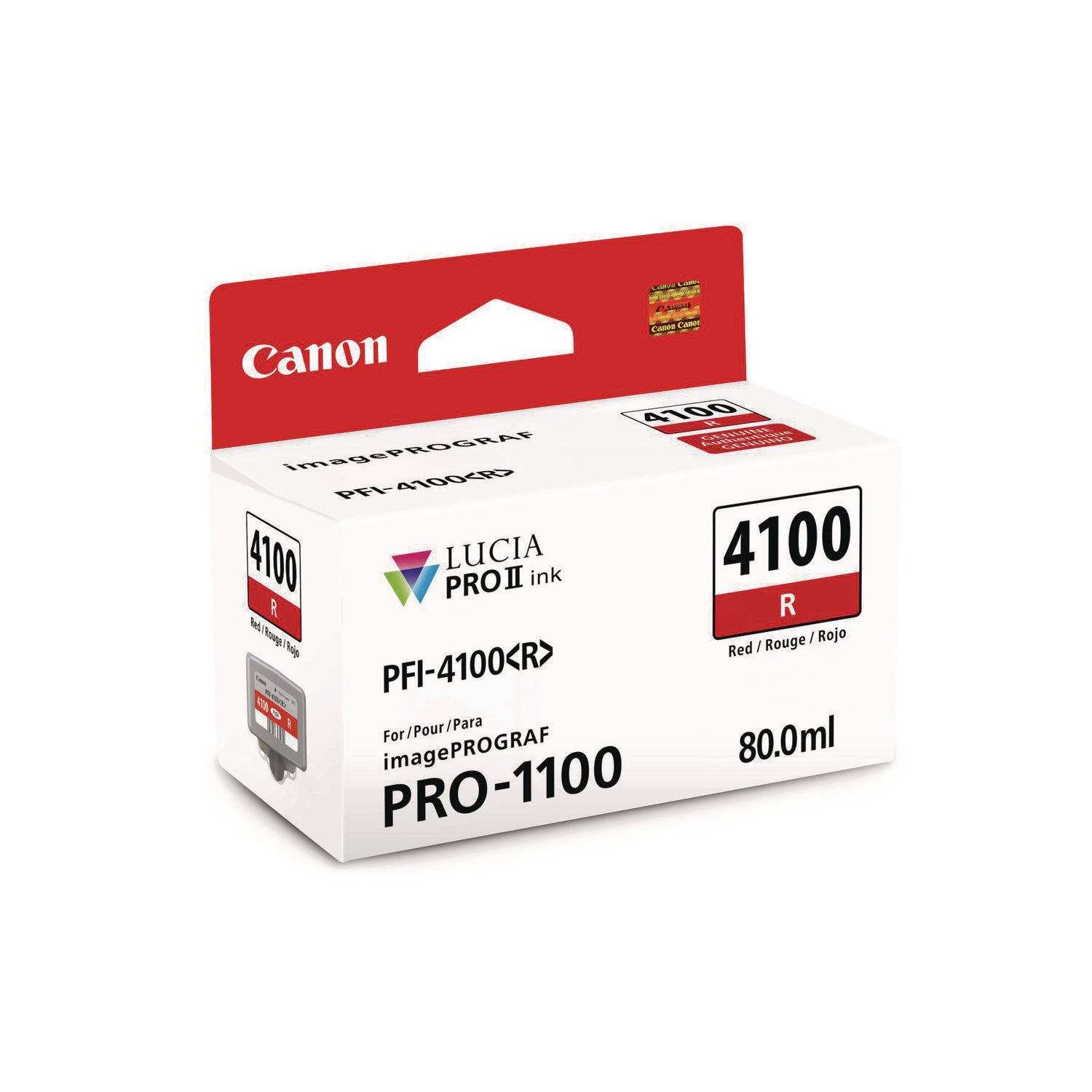 Canon® 6785C002AA (PFI-4100) High-Yield Ink, Red
