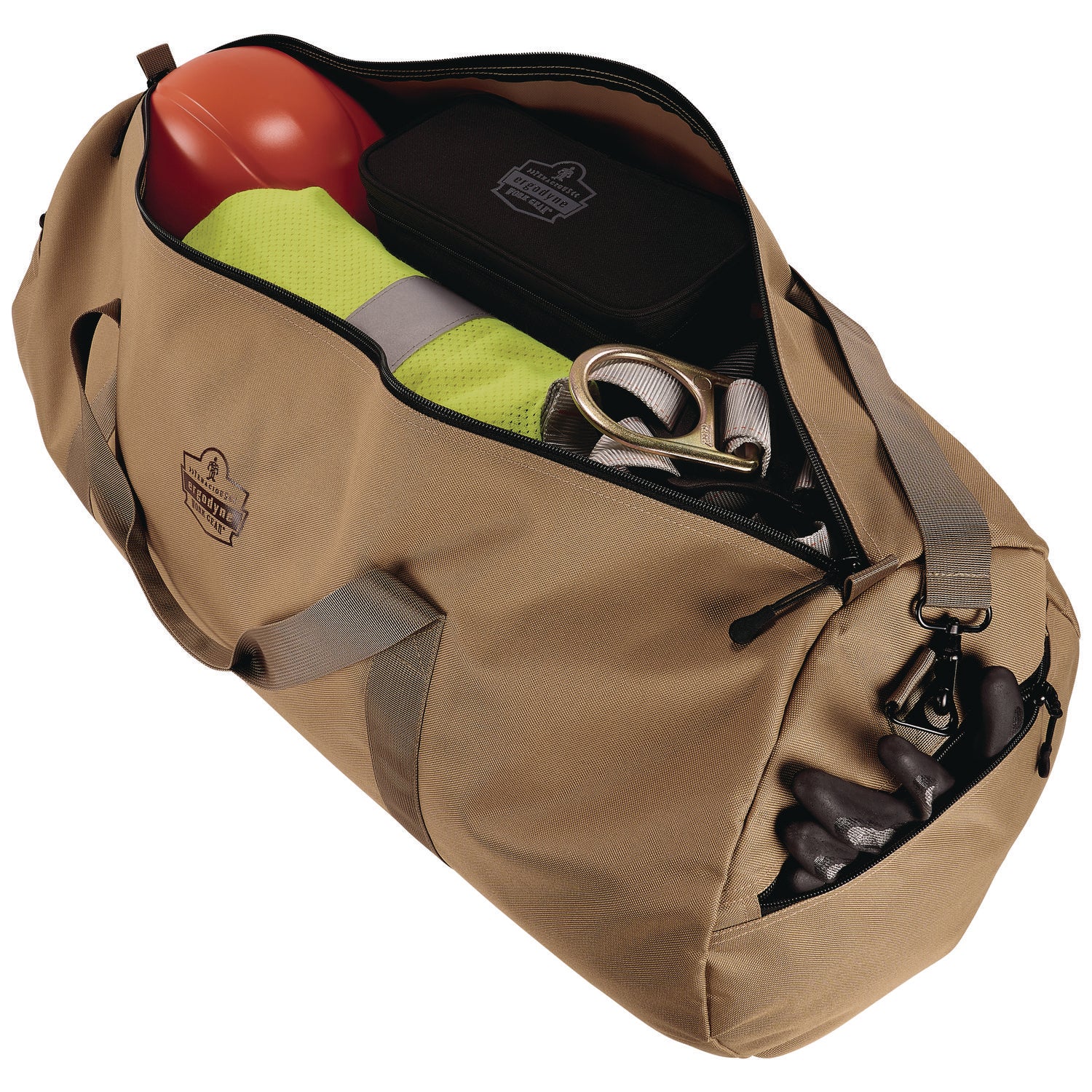 ergodyne® Arsenal 5020P Gear Duffel Bag, 13 x 28.5 x 13, Khaki