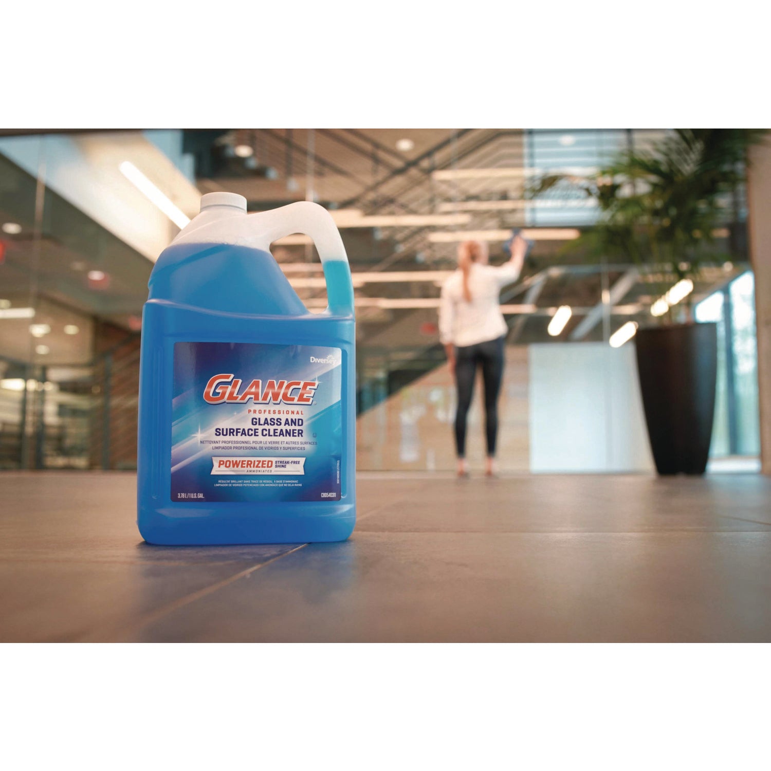 Diversey™ Glance Powerized Glass And Surface Cleaner, Liquid, 1 Gal