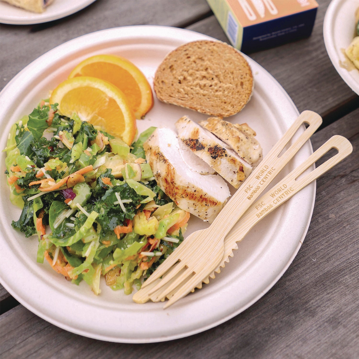 World Centric® Bamboo Cutlery, Knife, Paper, Natural, 750/Carton