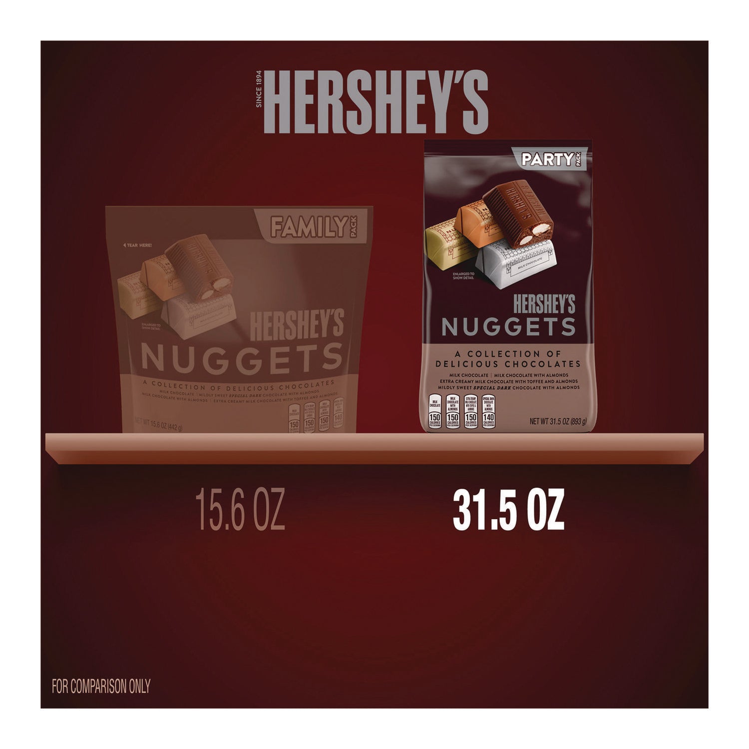 Hershey®'s Nuggets, Party Pack, Assorted, 31.5 oz Bag