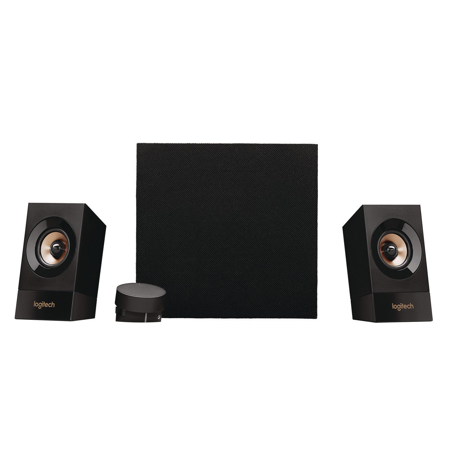 Logitech® Z533 Computer Speaker System, 3.5 mm Headphone Jack/RCA, Black