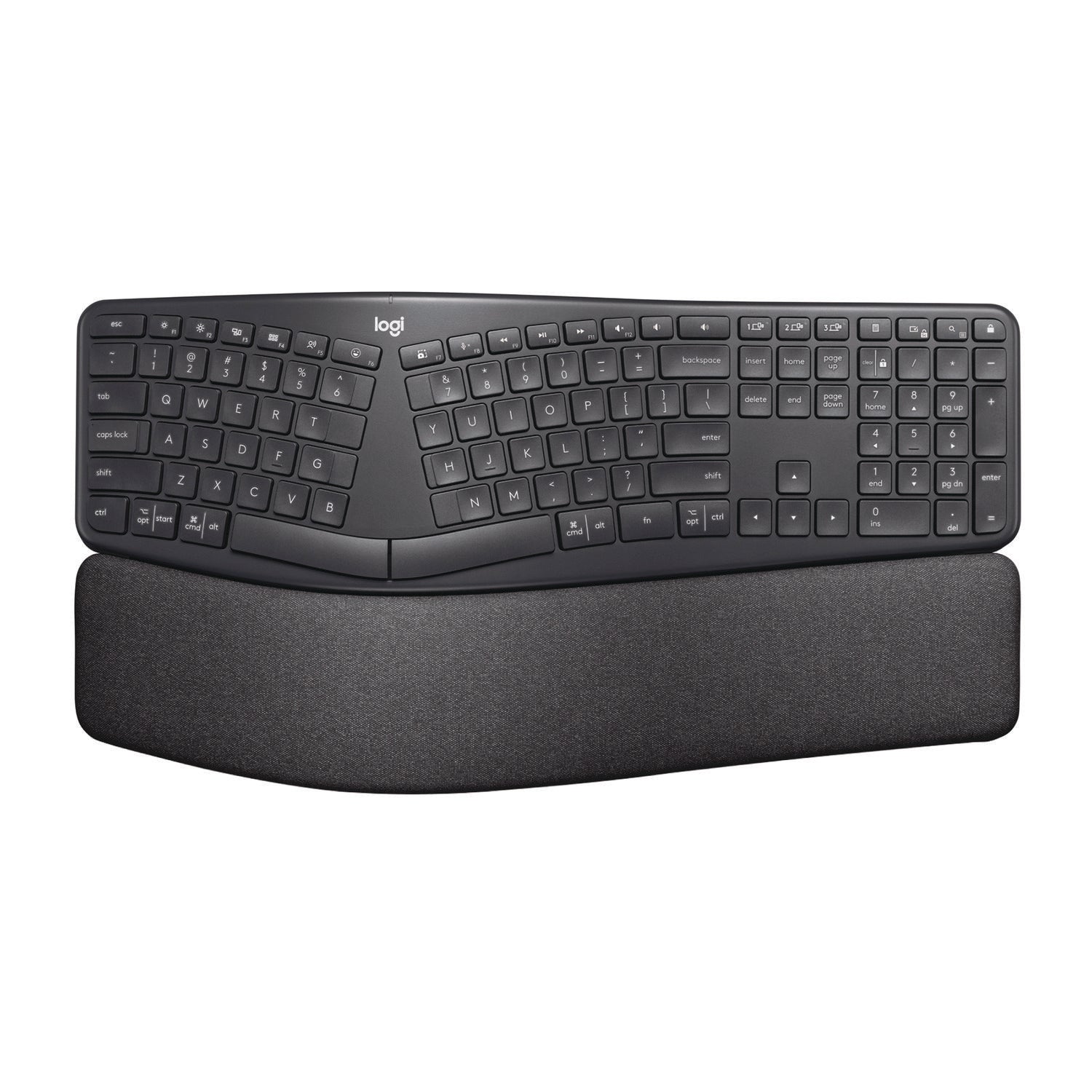 Logitech® ERGO K860 Wireless Keyboard, Graphite