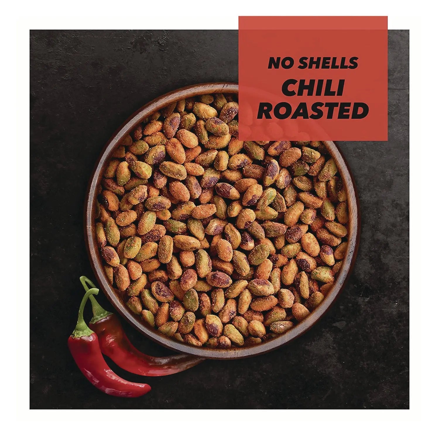 Wonderful® No Shells, Chili Roasted Pistachios, 2.25 oz Packet, 8 Packets/Box, 3 Boxes/Carton Wonderful® Flipcost