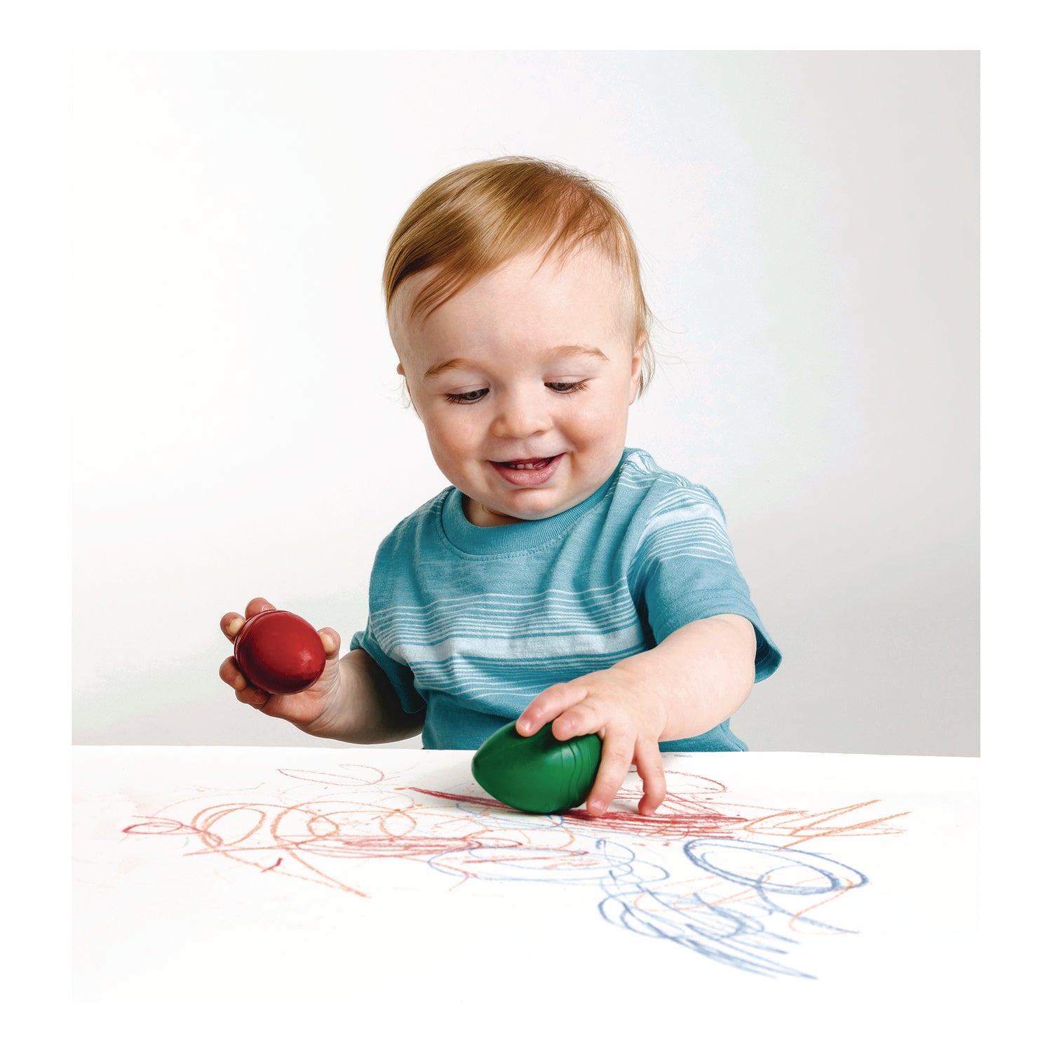 Crayola® My First Washable Palm Grasp Crayons, Assorted Colors, 6/Pack