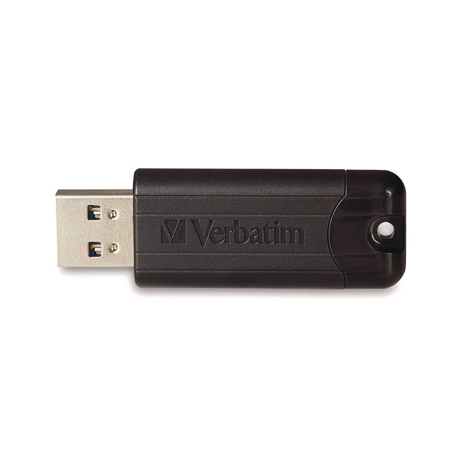 Verbatim® PinStripe USB 3.2 Flash Drive, 32 GB, Black