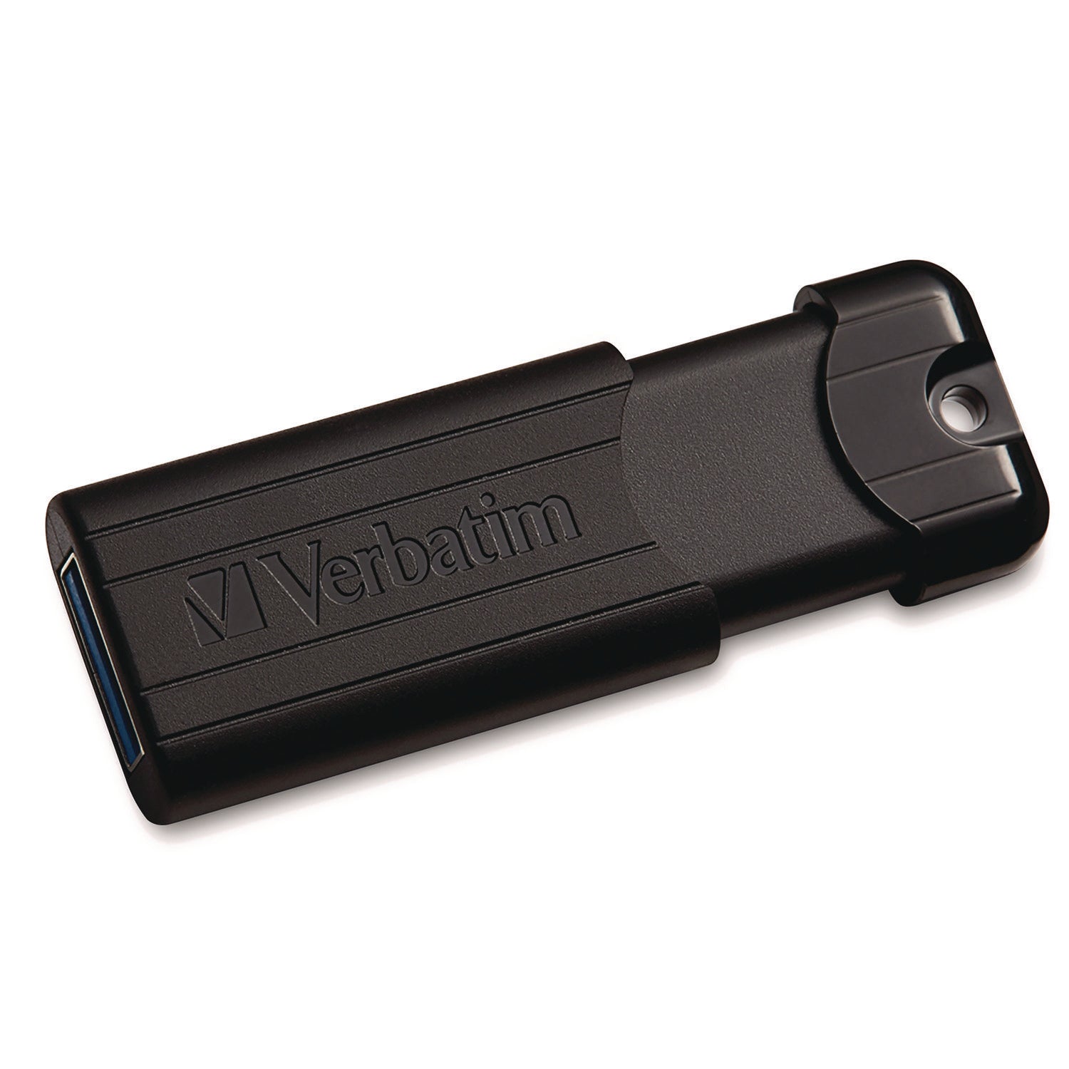 Verbatim® PinStripe USB 3.2 Flash Drive, 32 GB, Black