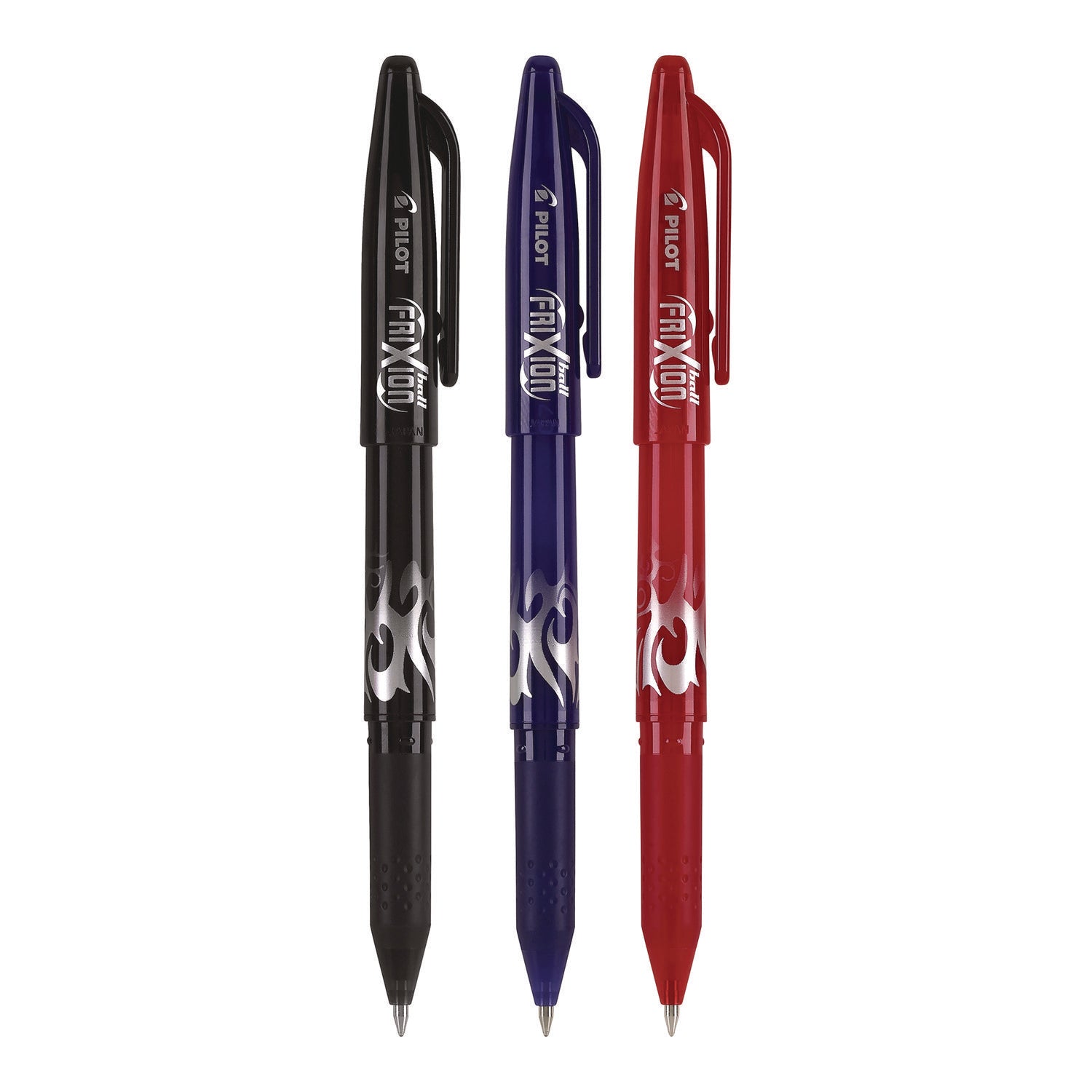 Pilot® FriXion Ball Erasable Gel Pen, Stick, Fine 0.7 mm, Assorted Ink and Barrel Colors, 3/Pack
