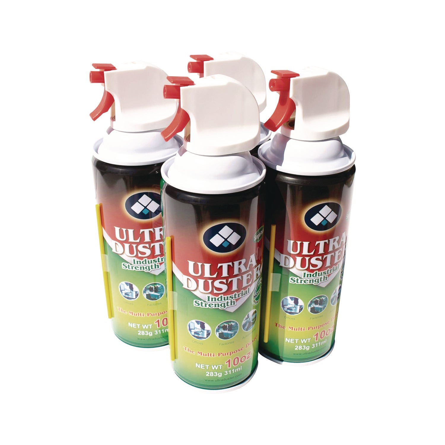 NXT Technologies™ Ultra Duster Industrial Strength Air Duster, 10 oz Can, 4/Pack