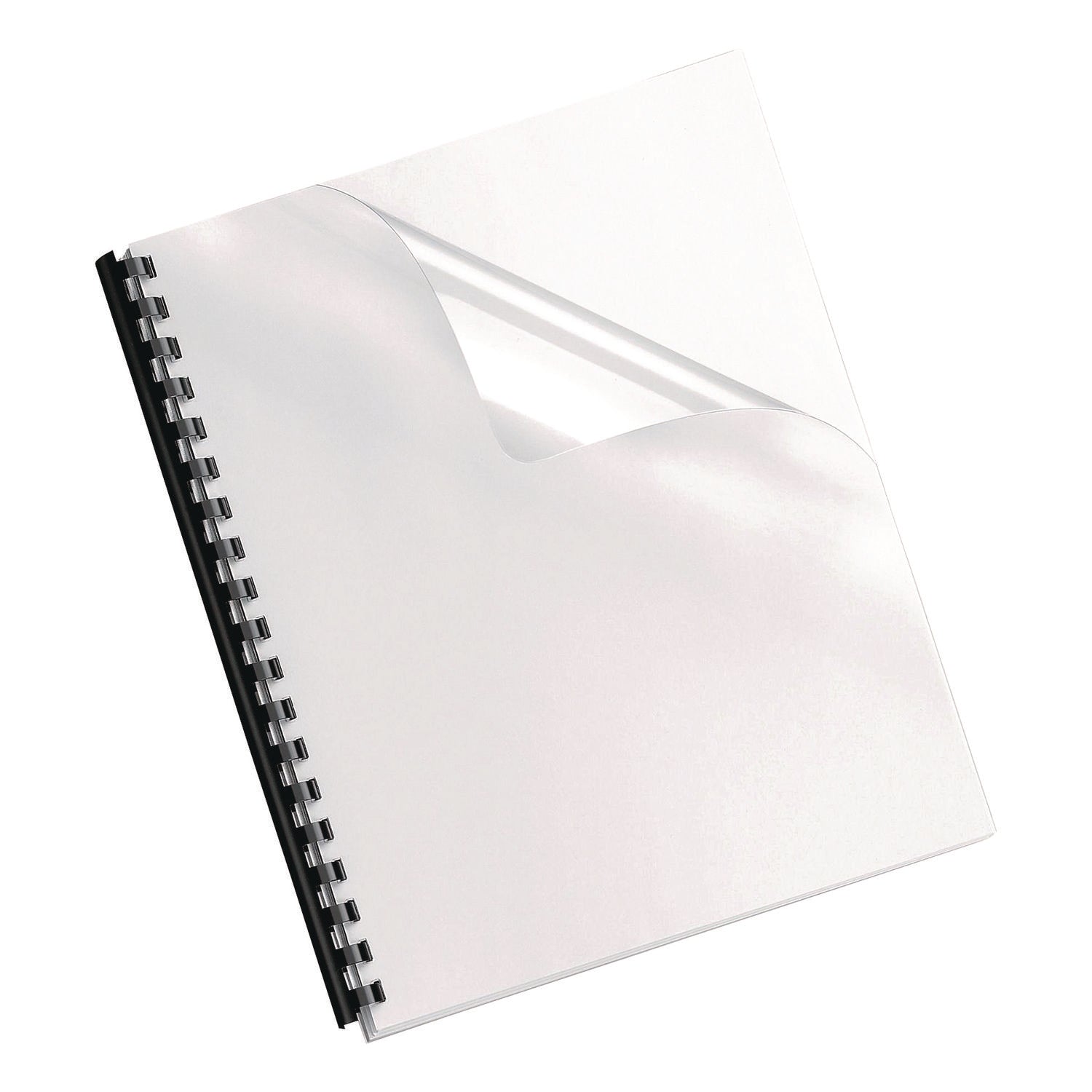 Fellowes® Crystals Transparent Presentation Covers for Binding Systems, Unpunched, Clear, with Square Corners, 11 x 8.5, 25/Pack