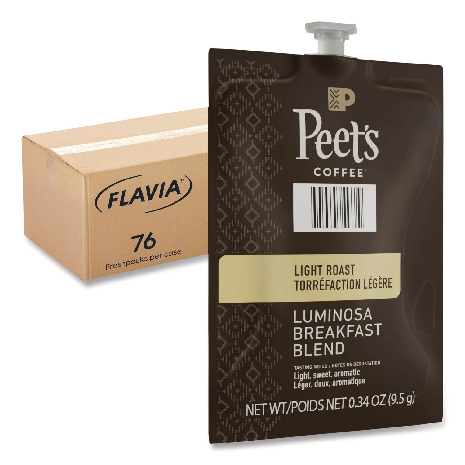 FLAVIA® Peet's Coffee Colombia Luminosa, Breakfast Blend, 76/Carton