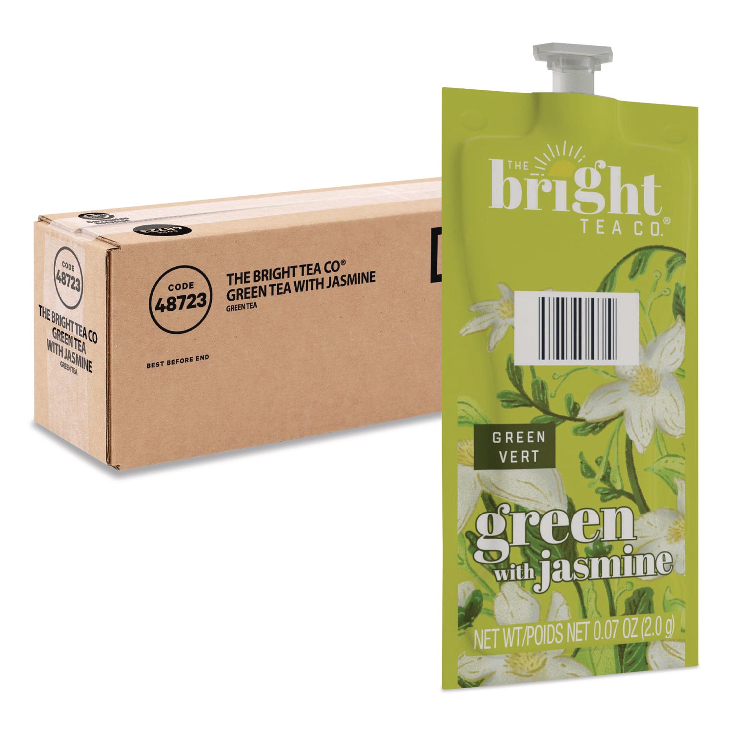 FLAVIA® The Bright Tea Co. Green with Jasmine Tea Freshpack, 40/Carton