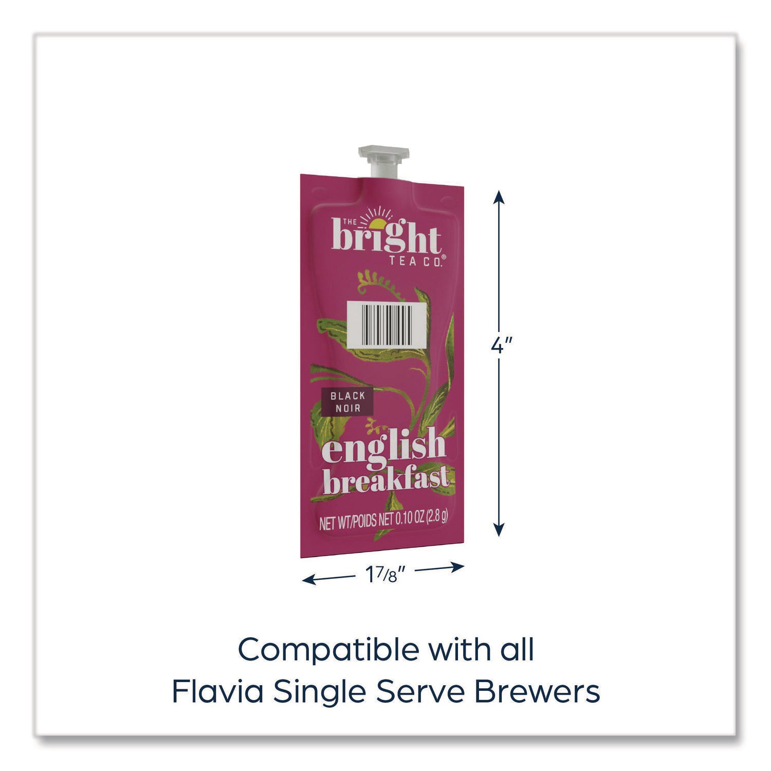 FLAVIA® The Bright Tea Co. English Breakfast Black Tea Freshpack, 40/Carton