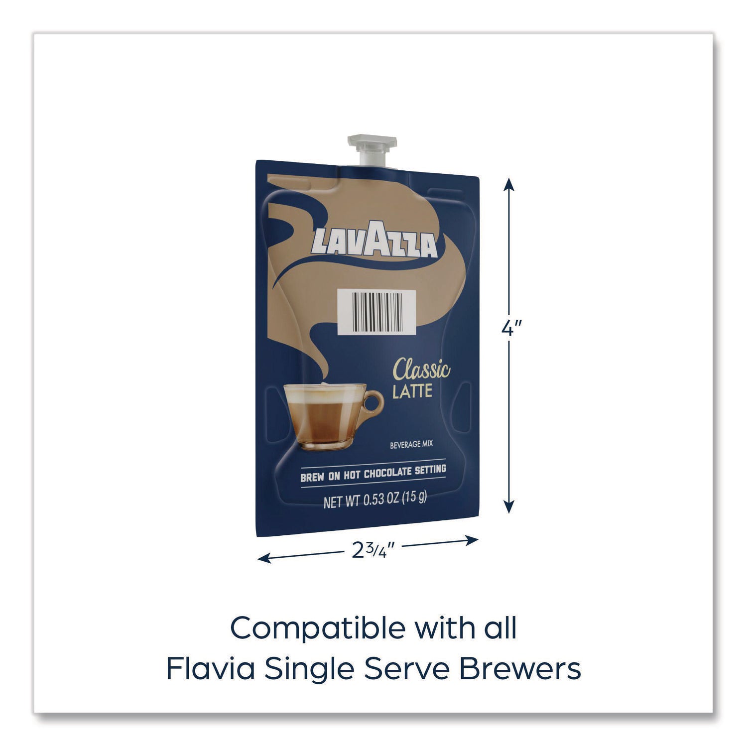 FLAVIA® Lavazza Classic Latte, 72/Carton