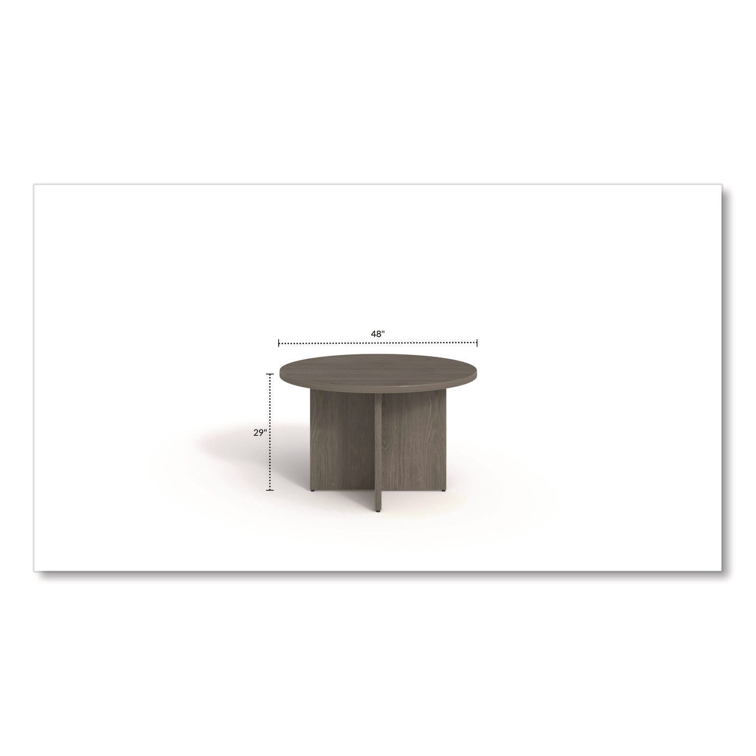 Alera® Alera Seville Round Conference Table, Round, 48" Diameter, Walnut