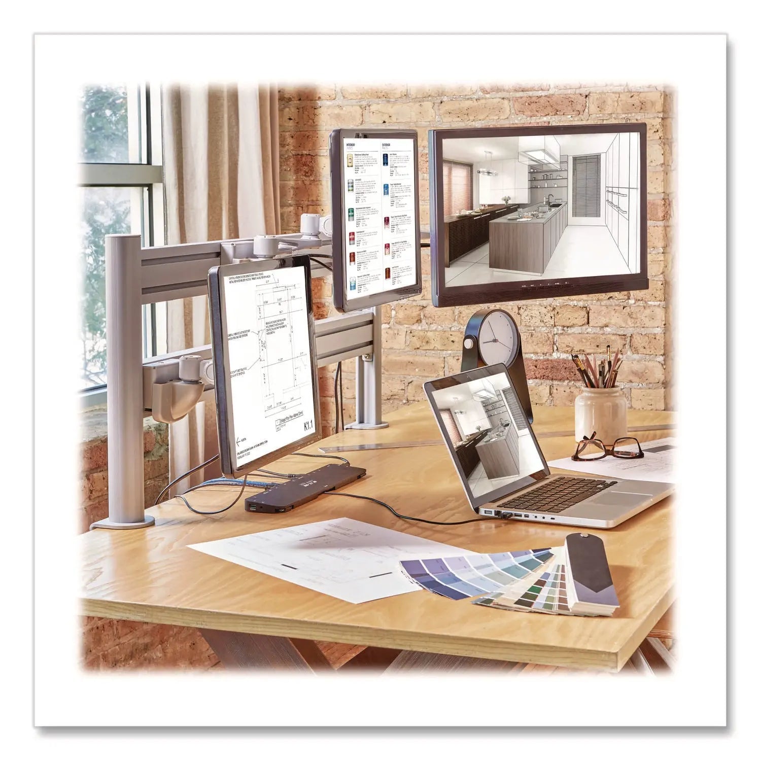 Tripp Lite by Eaton Slat Rail for Slat Wall System for 32" TVs, 3.39w x 1.8d x 41h, Silver, Supports 33 lb Tripp Lite by Eaton Flipcost