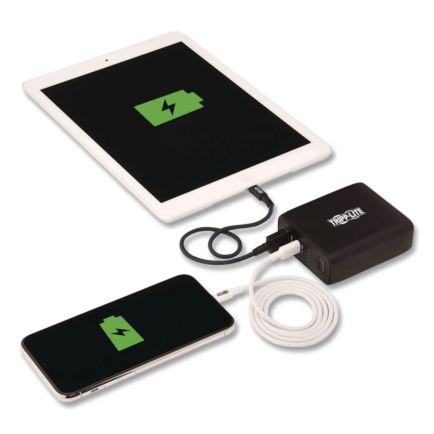 Tripp Lite by Eaton Portable Mobile Power Bank and USB Battery Wall Charger Combo, USB C, USB A, Black Tripp Lite by Eaton Flipcost