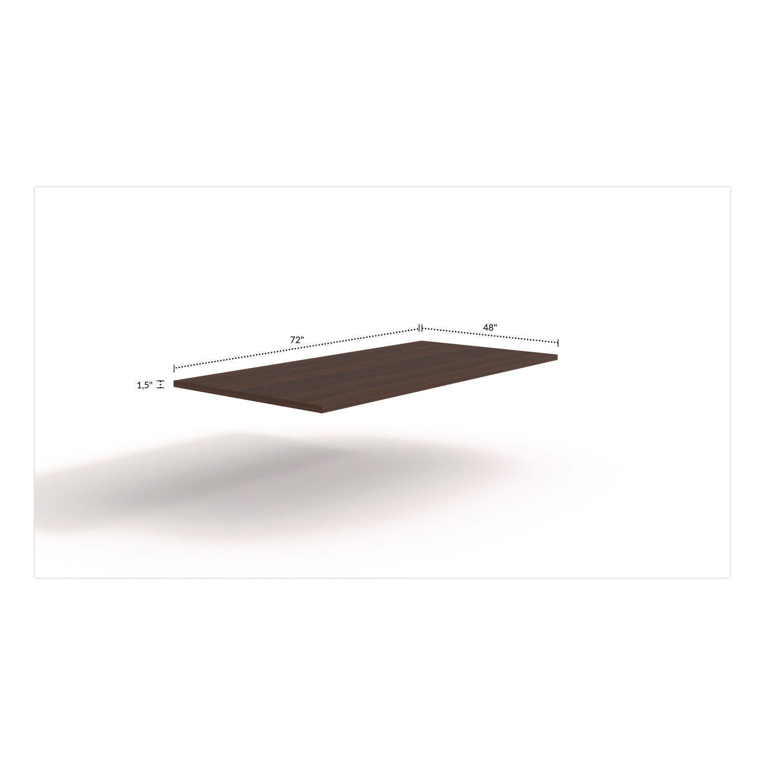 Alera® Alera Seville 96" Wide Conference Table Top, Rectangular, 96w x 48d x 1.5h, Mahogany