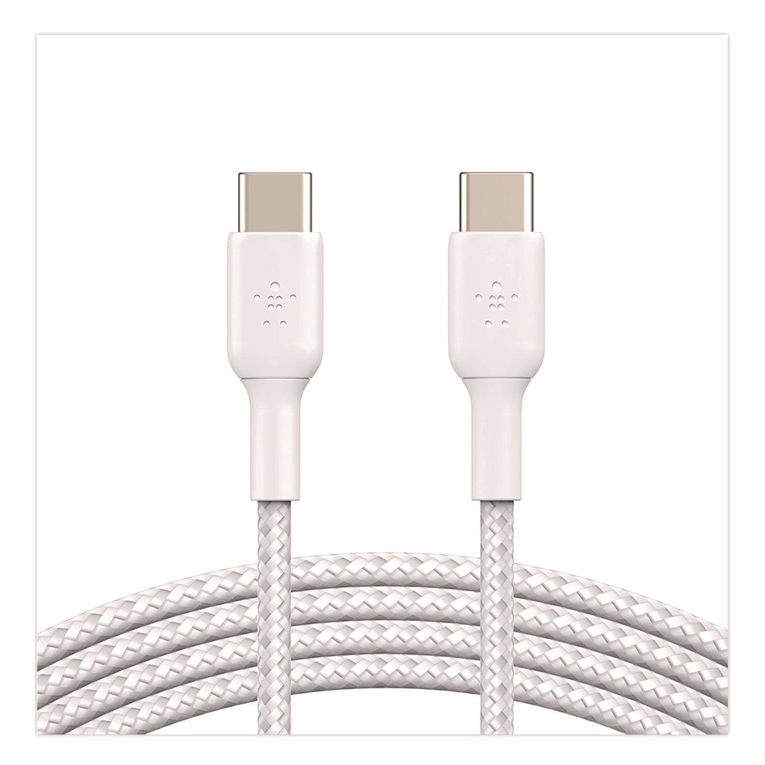 Belkin® BOOST CHARGE Braided USB-C to USB-C Cable, 3.3 ft, White