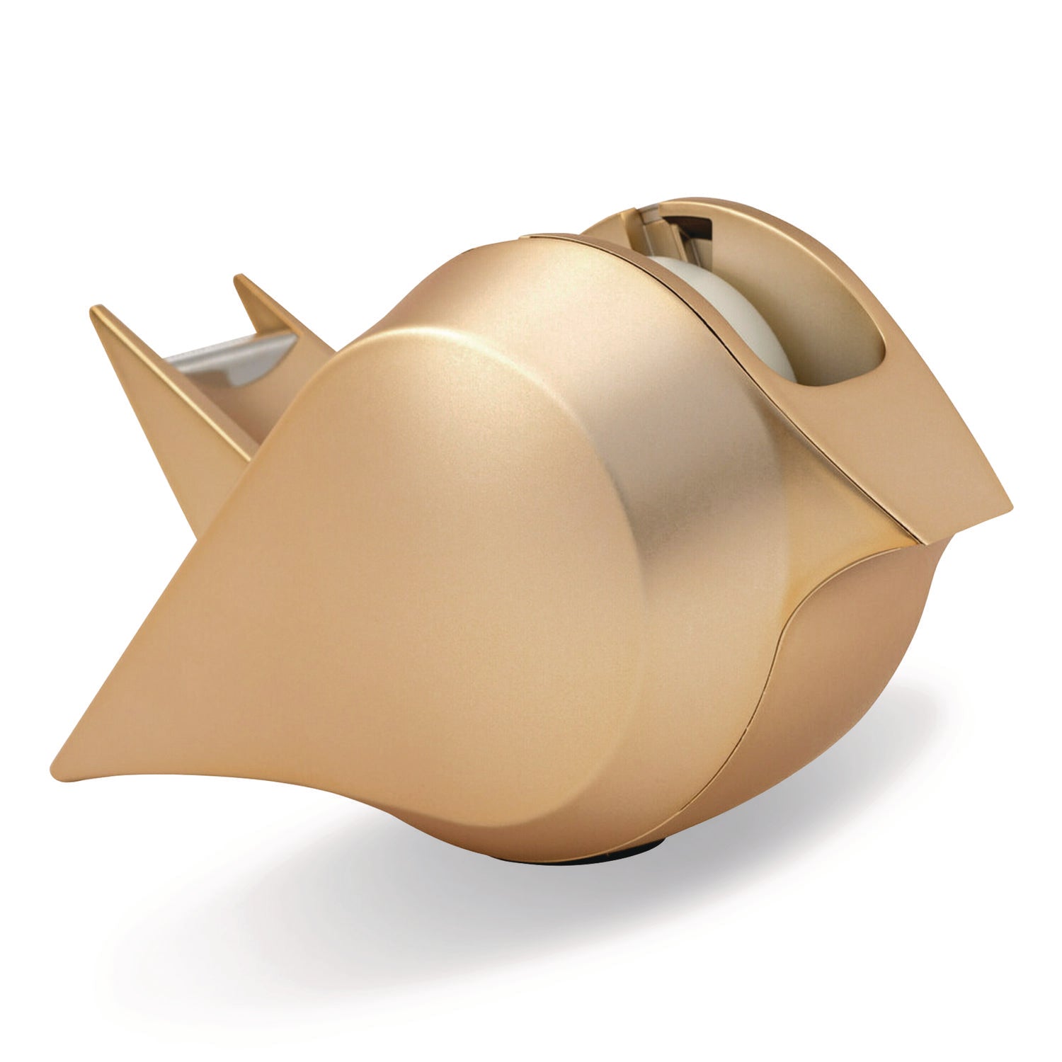 Scotch® Bird Desktop Tape Dispenser, 1" Core, Metallic Gold