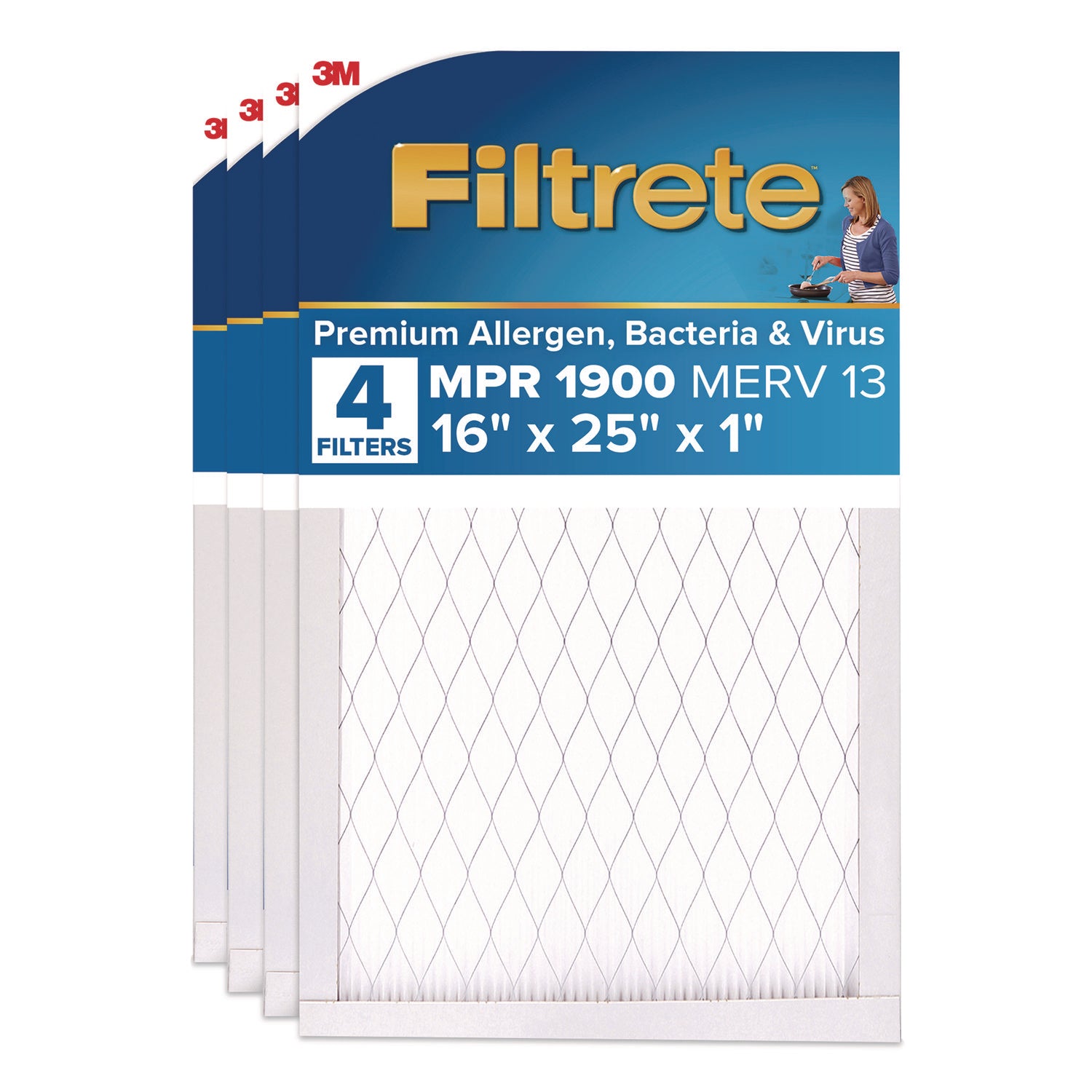 Filtrete™ High Performance Air Filter, 16 x 25, 4/Carton