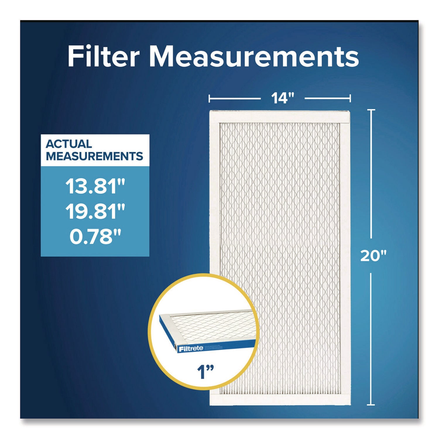 Filtrete™ High Performance Air Filter, 14 x 20, 4/Carton