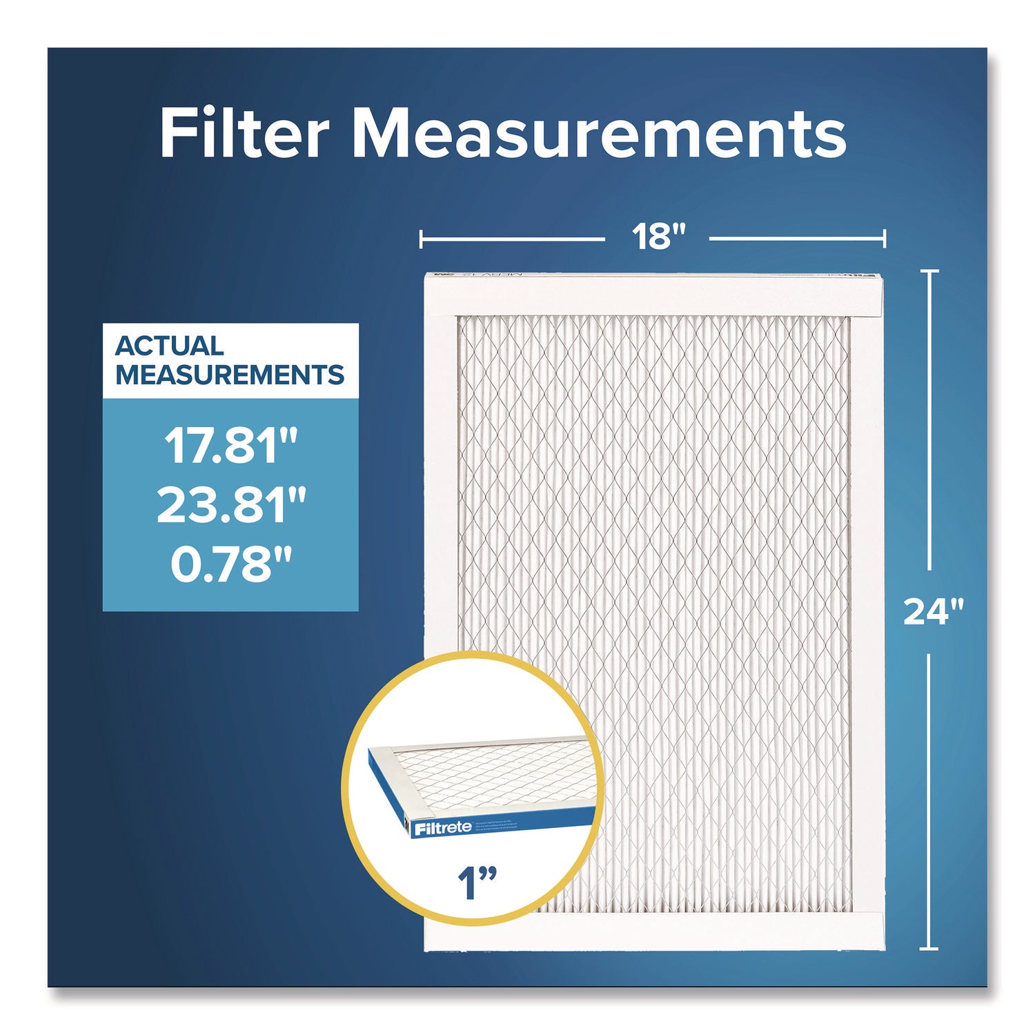 Filtrete™ Premium Allergen, Bacteria and Virus Filter, 18 x 24, 4/Carton