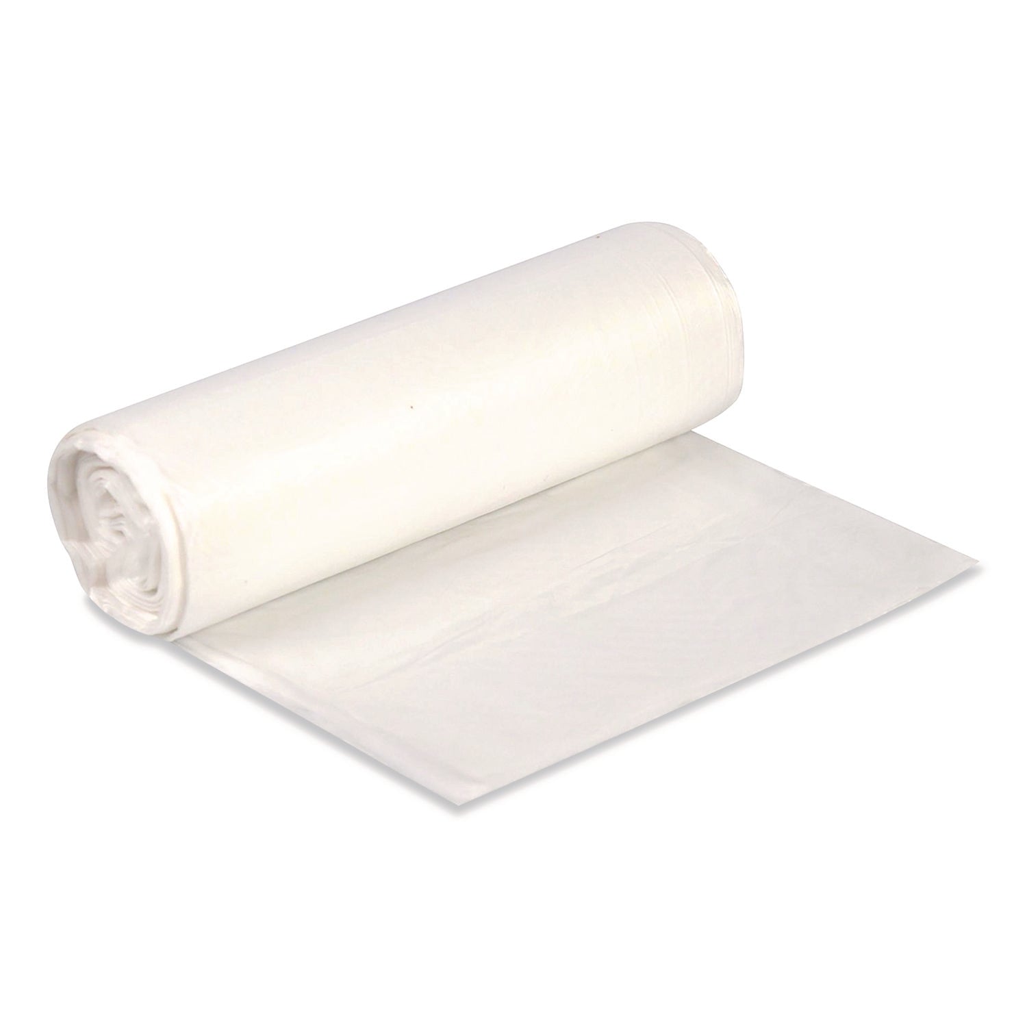 Boardwalk® High-Density Waste Can Liners, 10 gal, 8 mic, 24 x 24, Natural, 1,000/Carton