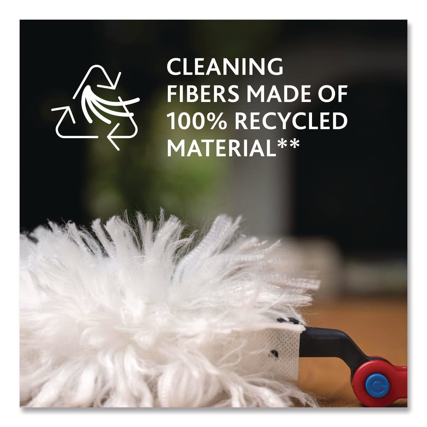 O-Cedar® Flex and Catch Duster Heavy-Duty Refills, Polyester, White, 5/Pack, 4 Packs/Carton