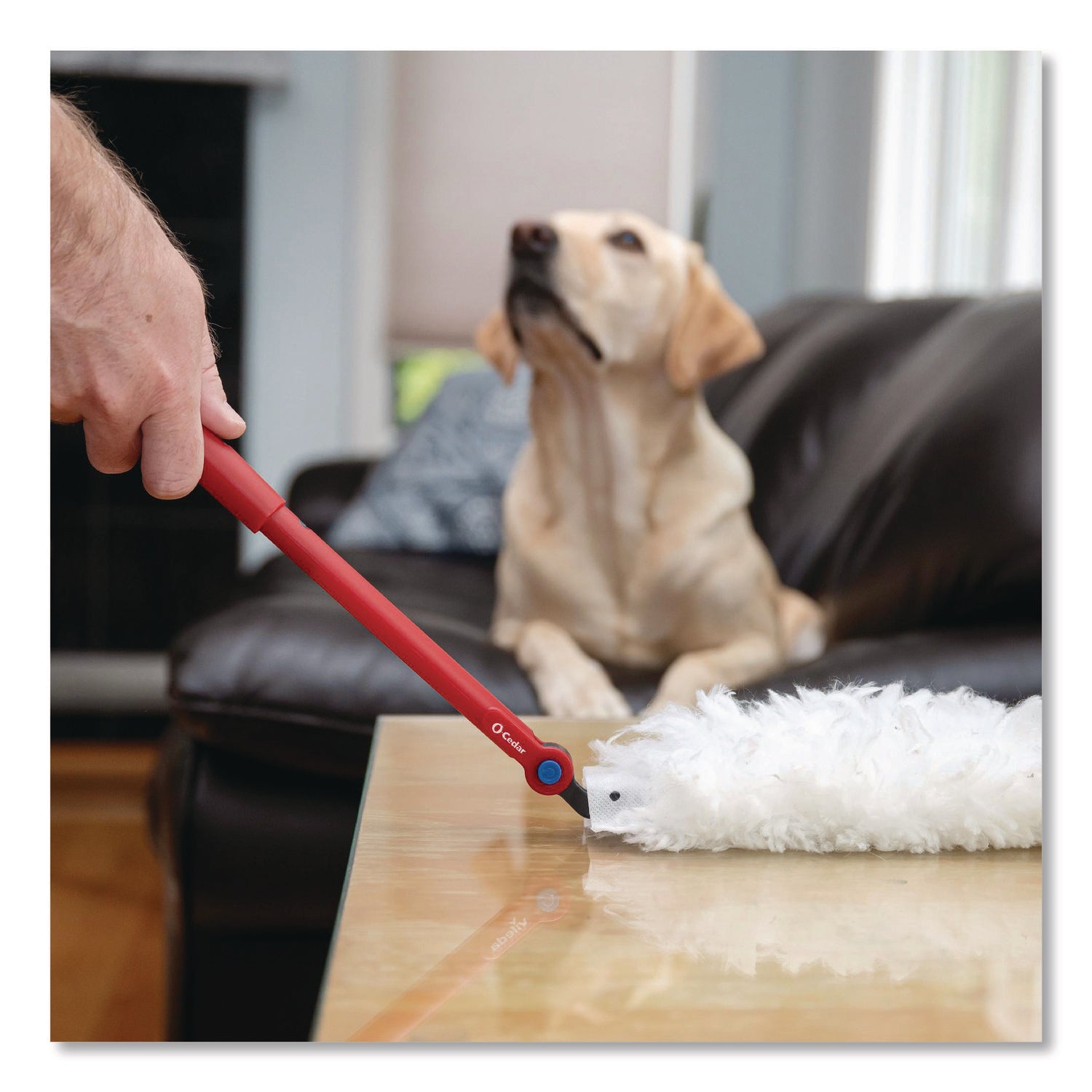 O-Cedar® Flex and Catch Duster Heavy-Duty Refills, Polyester, White, 10/Pack