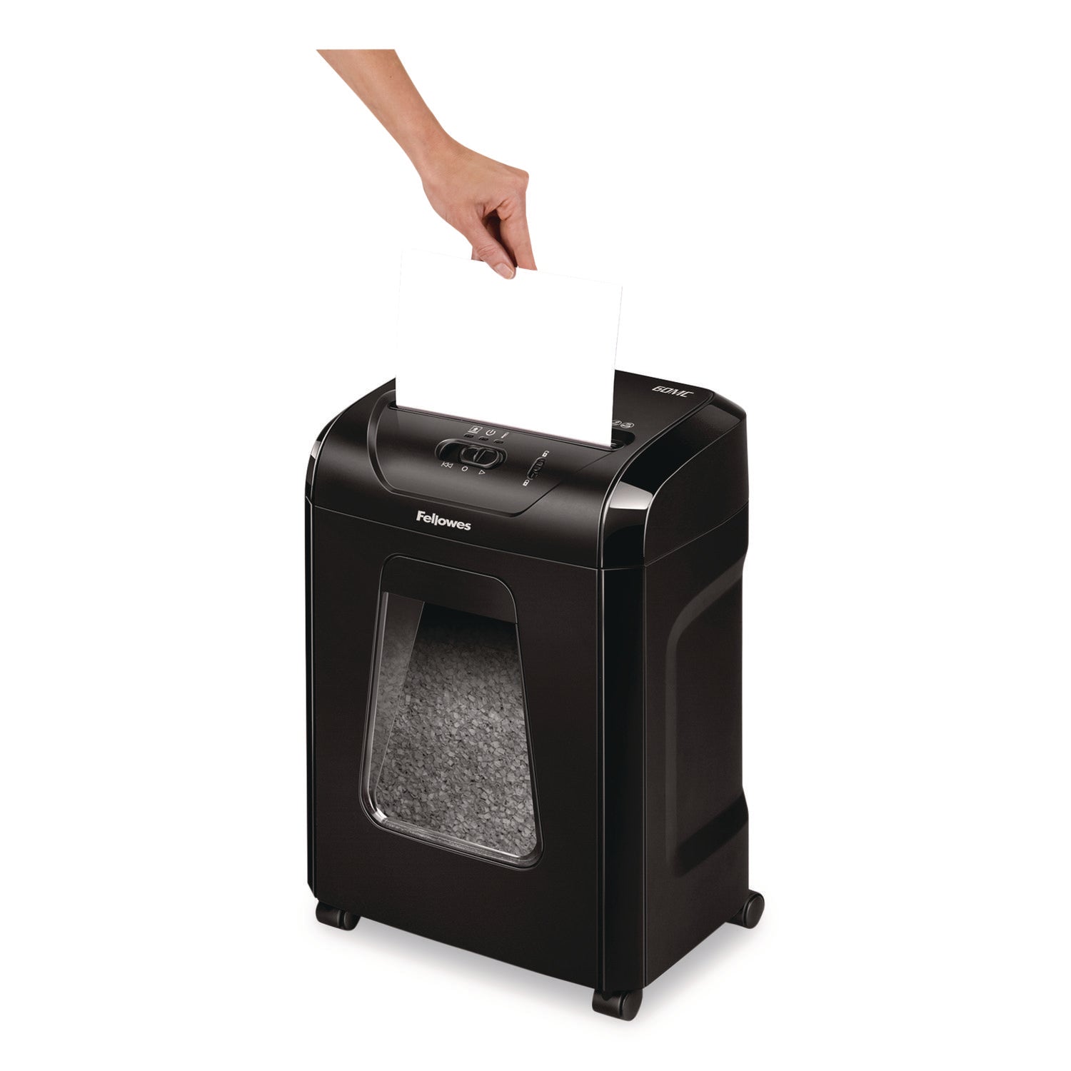 Fellowes® Powershred 60MC Micro-Cut Shredder, 10 Sheet Capacity