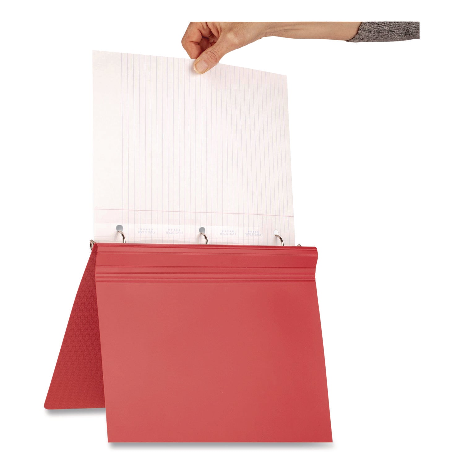 Five Star® Reinforced Filler Paper, 3-Hole, 8 x 10.5, Wide/Legal Rule, 80/Pack