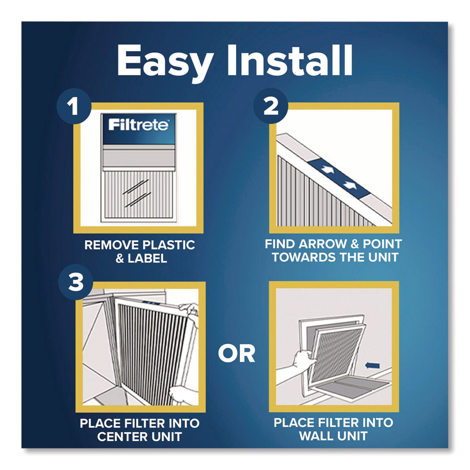 Filtrete™ Allergen Defense Air Filter, 16 x 25, 4/Carton