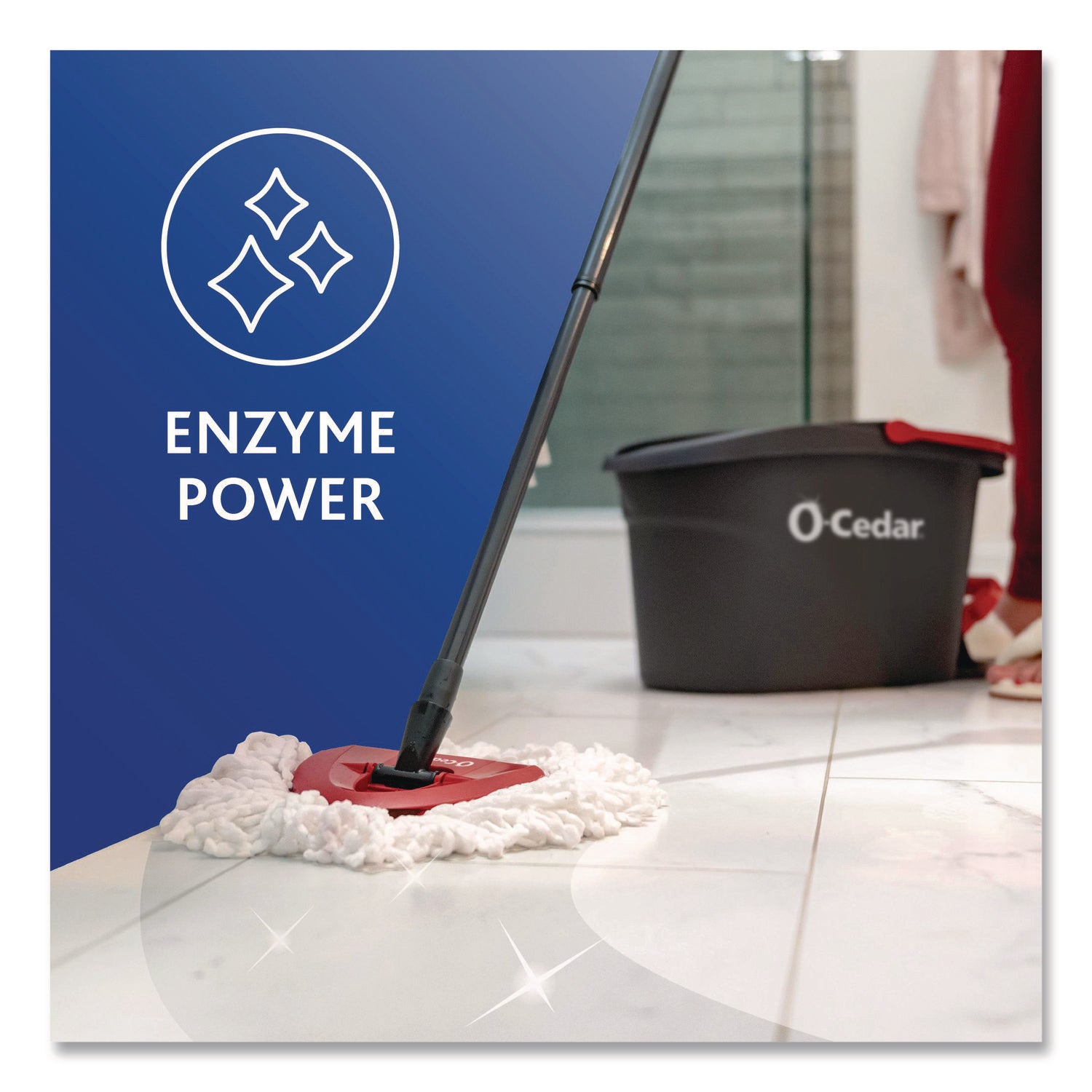 O-Cedar® Cleaning PACS, Lavender Scent, 10/Pack, 8 Packs/Carton