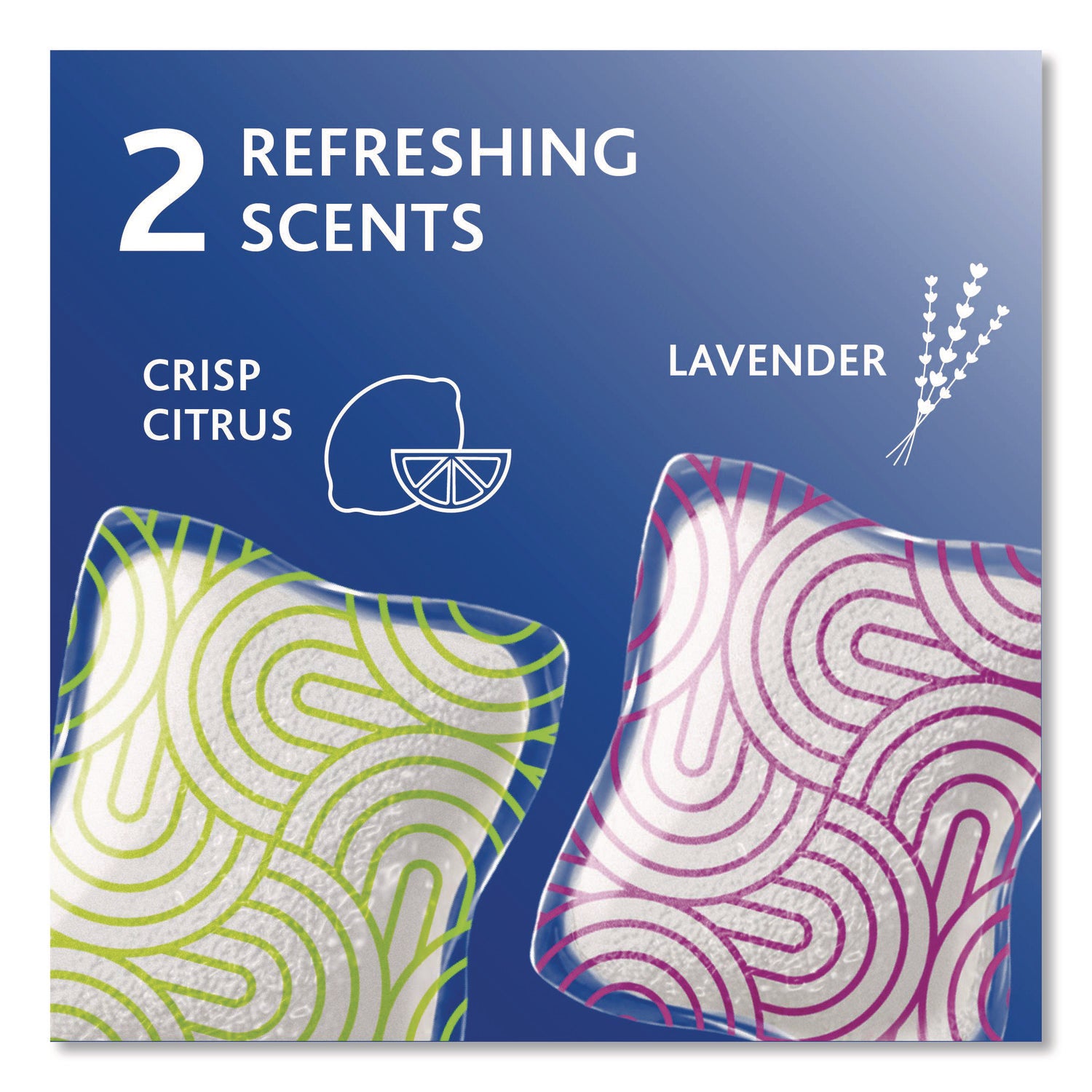 O-Cedar® Cleaning PACS, Lavender Scent, 10/Pack, 8 Packs/Carton
