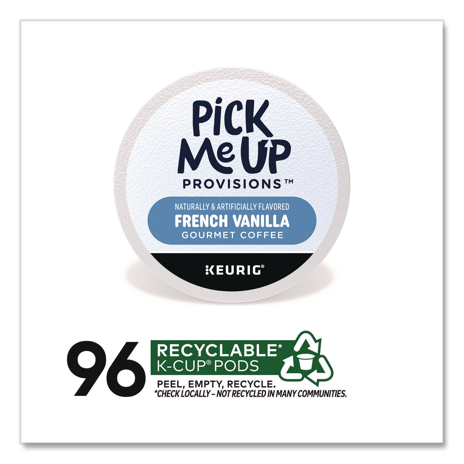 Pick Me Up Provisions™ French Vanilla Coffee K-Cups, 96/Carton