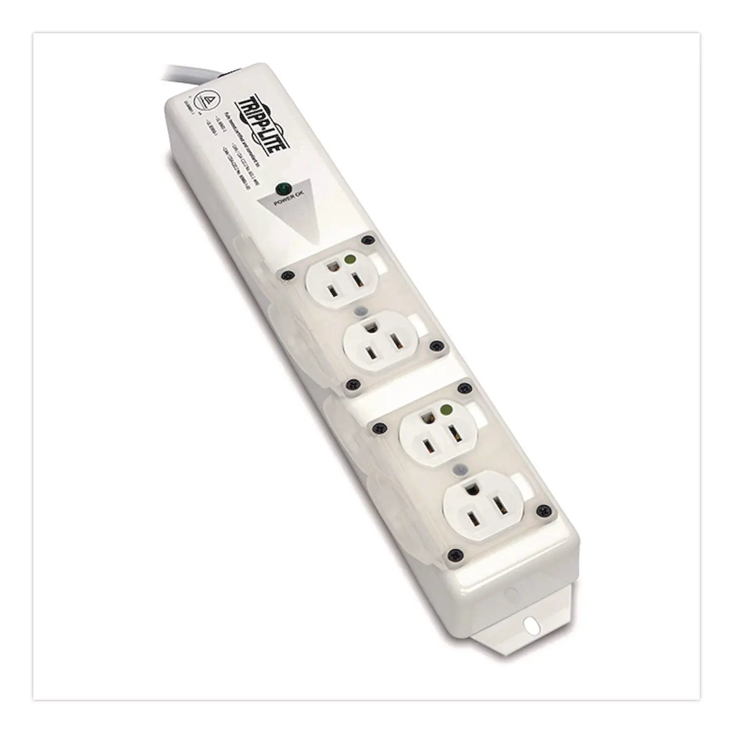Tripp Lite by Eaton Medical-Grade Surge Protector with Antimicrobial Protection for Patient-Care Vicinity, 4 Outlets, 15 ft Cord, 1,410 J, White Tripp Lite by Eaton Flipcost