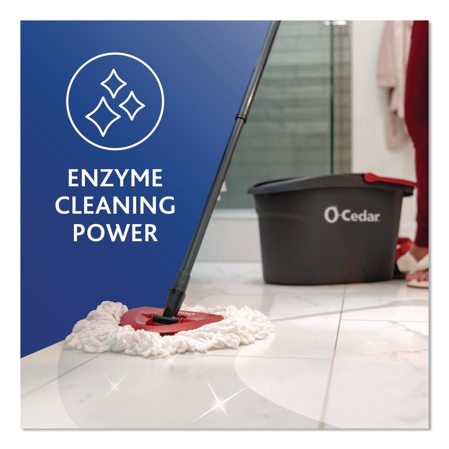 O-Cedar® Cleaning PACS, Crisp Citrus Scent, 10/Pack, 8 Packs/Carton