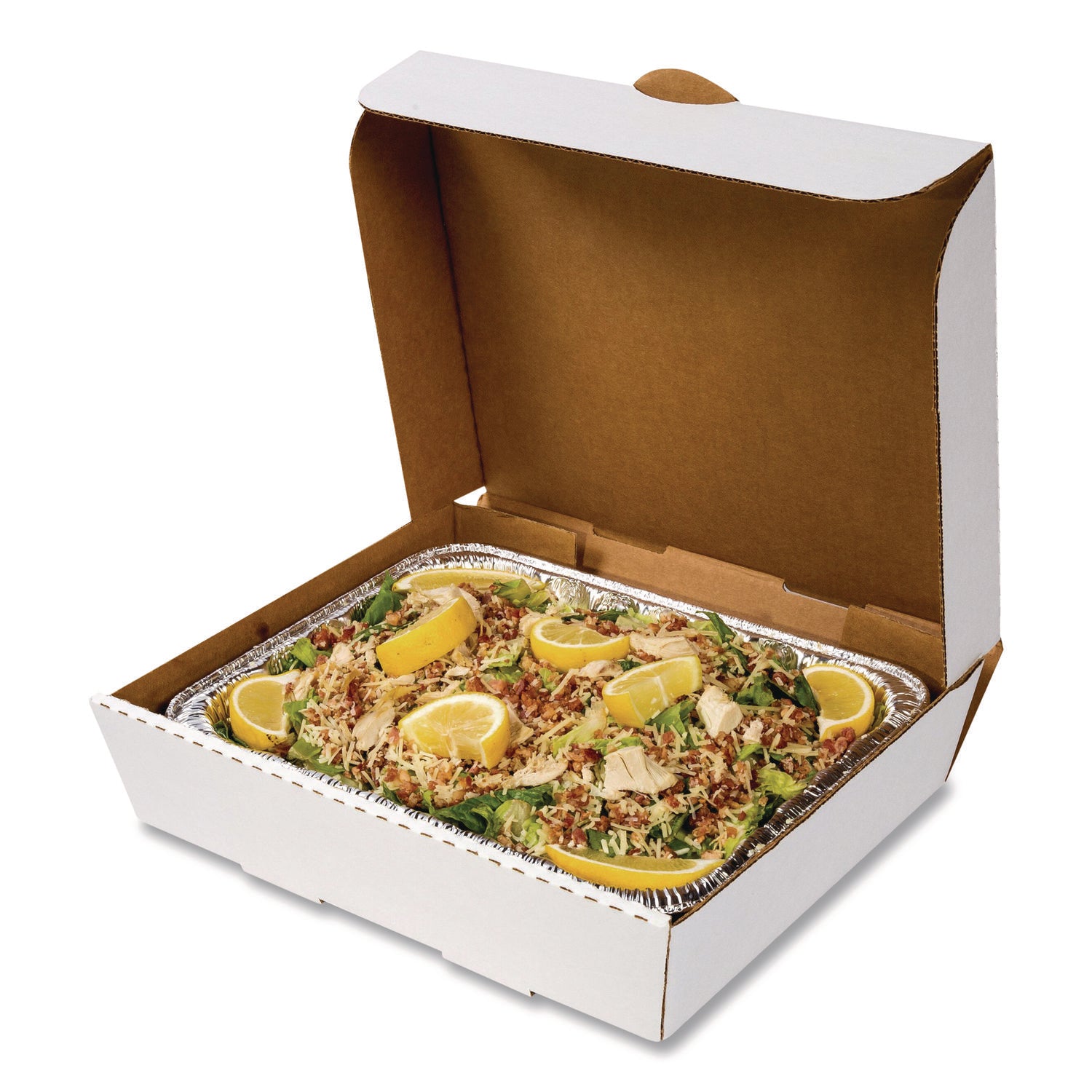 AmerCareRoyal® Catering Boxes, 10.88 x 13 x 3, White, Paper, 50/Carton