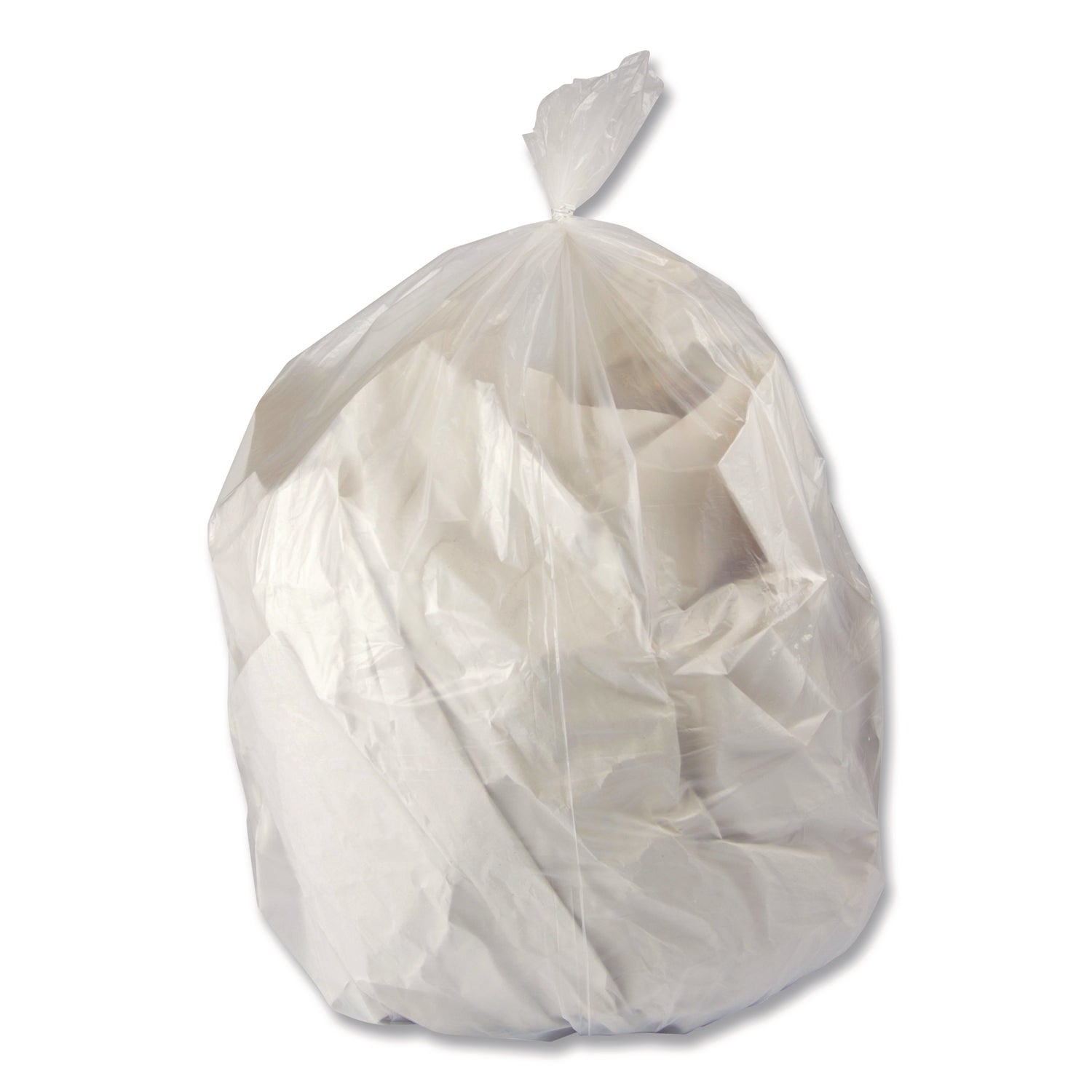 Heritage Linear Low-Density Can Liners, 16 gal, 0.5 mil, 24" x 32", Clear, 500/Carton