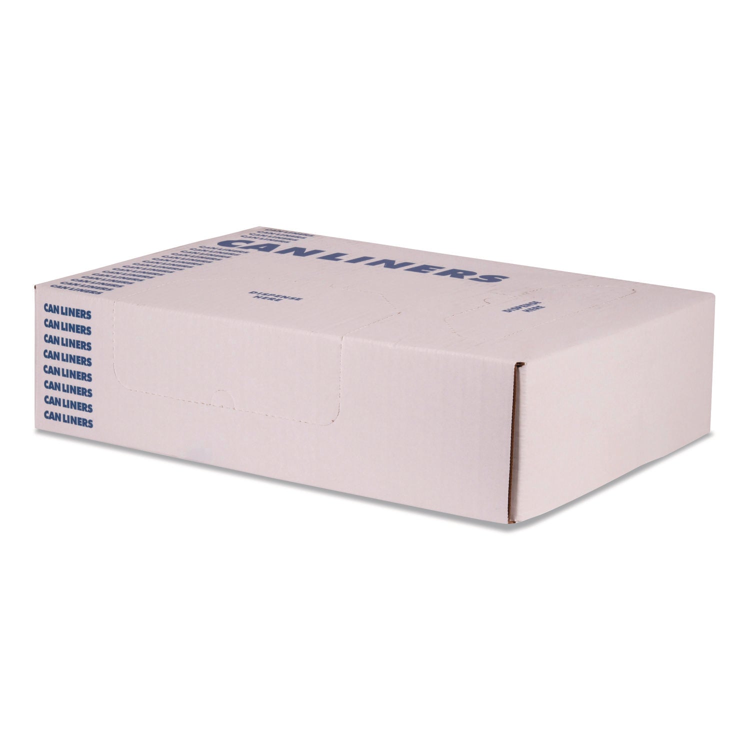 Heritage Linear Low Density Can Liners, 56 gal, 1.5 mil, 46' x 50", Black, 100/Carton