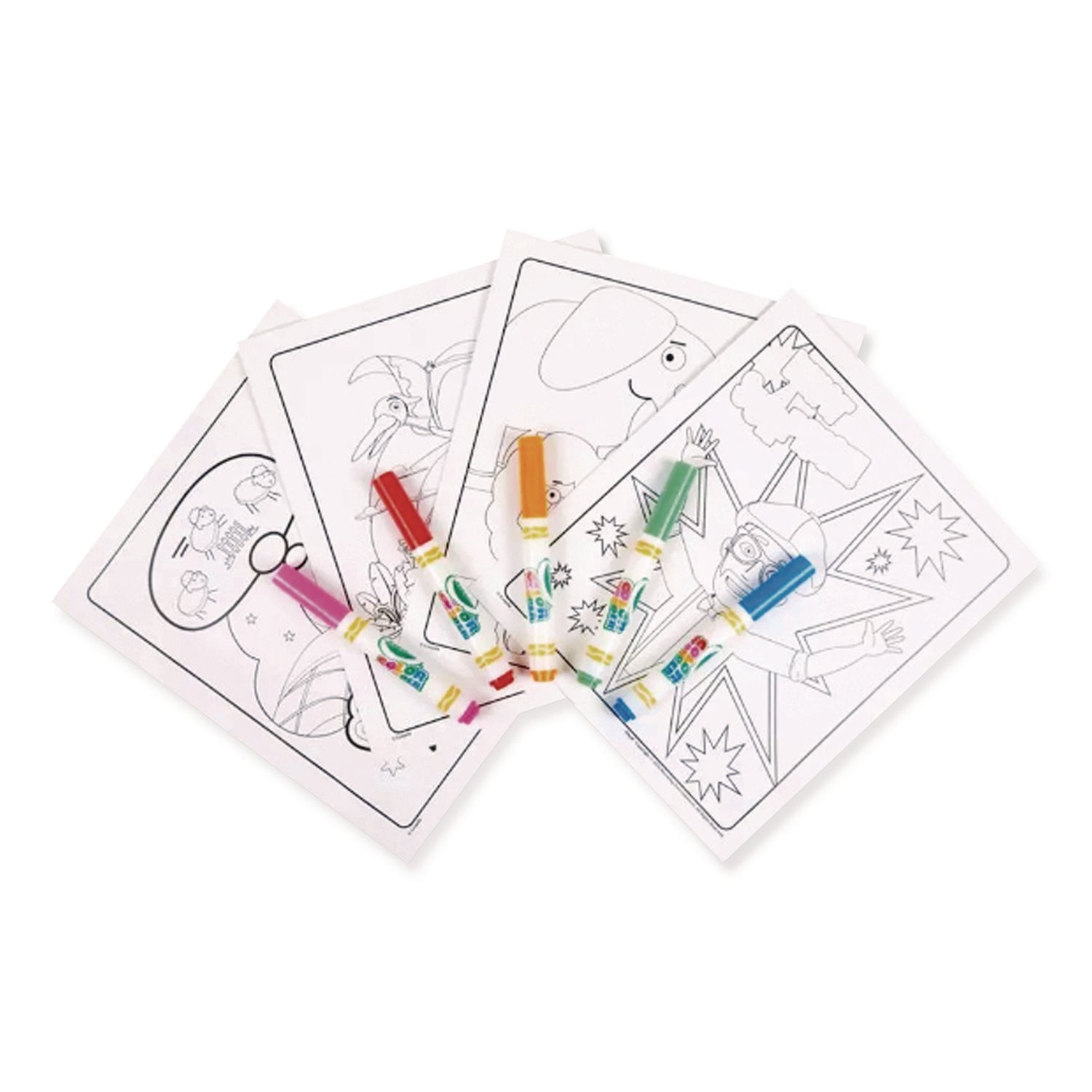 Crayola® Blippi Color Wonder Kit, (18) Coloring Pages, (5) Blippi's Collection Markers