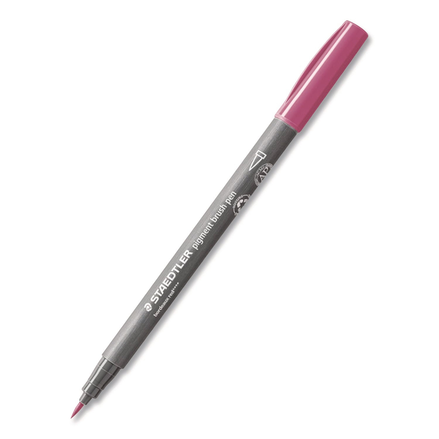 Staedtler® Pigment Brush Pen Set, Medium Firm, Assorted Pastel Colors, 12/Pack